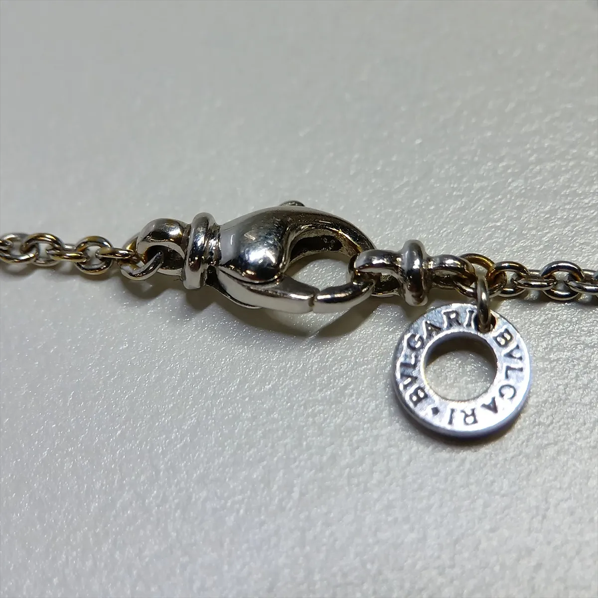 Pave Diamond Necklace 750 (WG) 10.3g Plating peeling — view 6