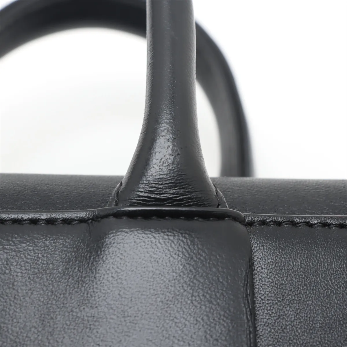 Maxi Intrecciato Mini East West Arco Leather 2WAY Handbag Black — view 12