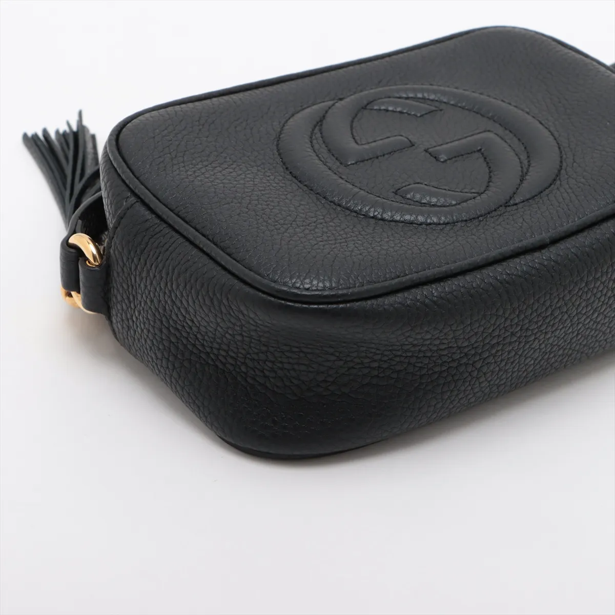 Soho Leather Shoulder Bag Black 347994 — view 4