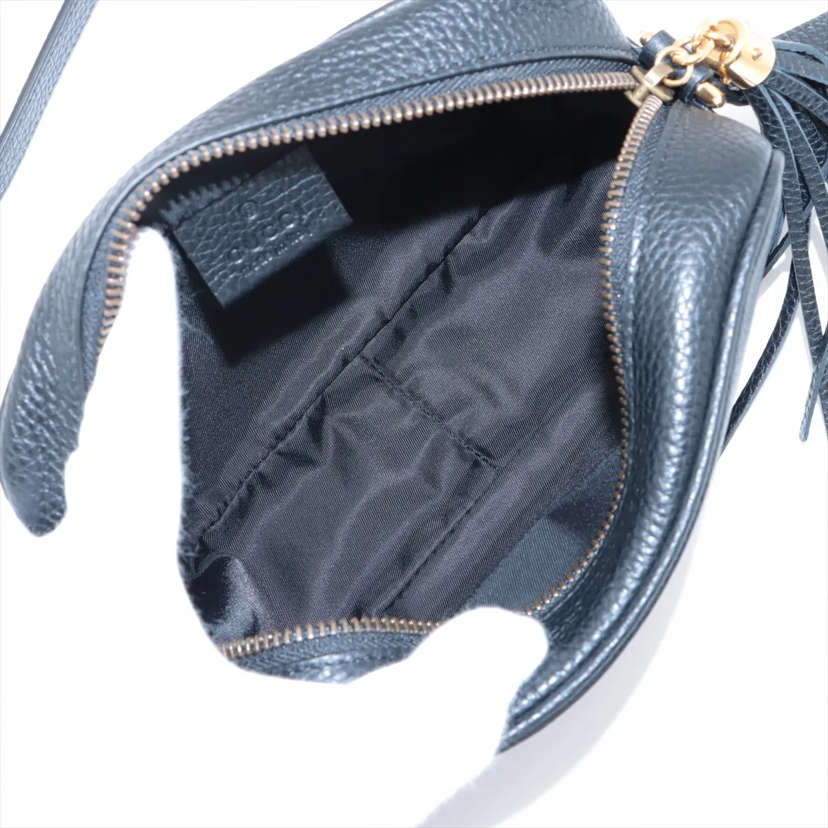 Soho Leather Shoulder Bag Black 347994 — view 6