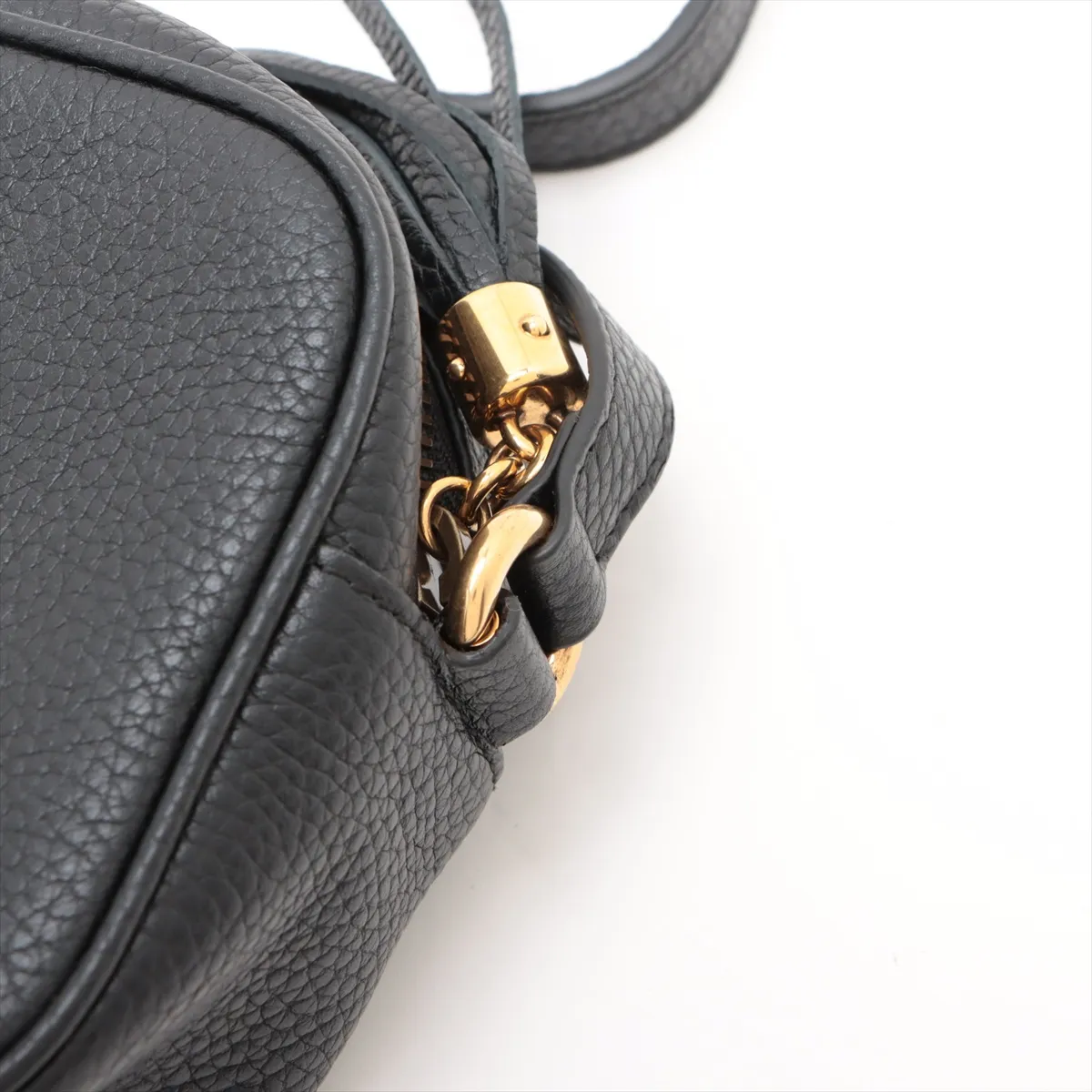 Soho Leather Shoulder Bag Black 347994 — view 9