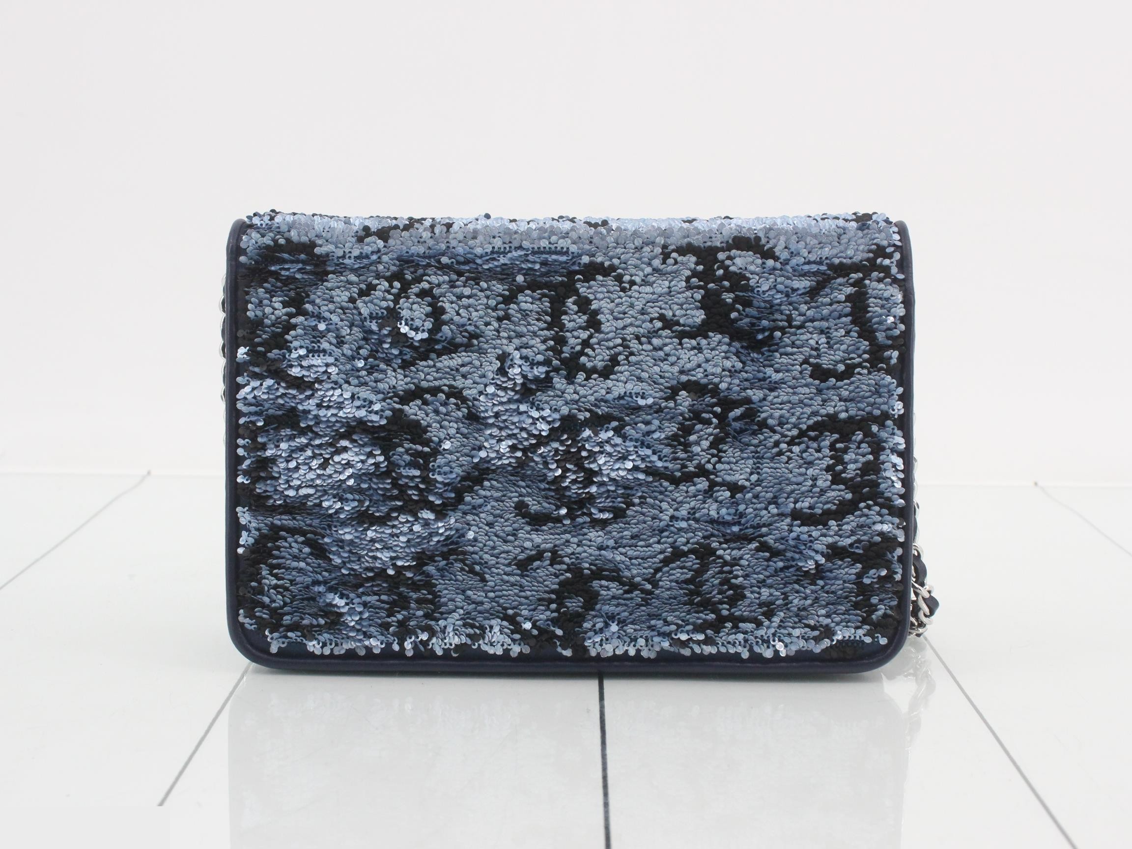 Sequin Turnlock Chain Wallet — view 2