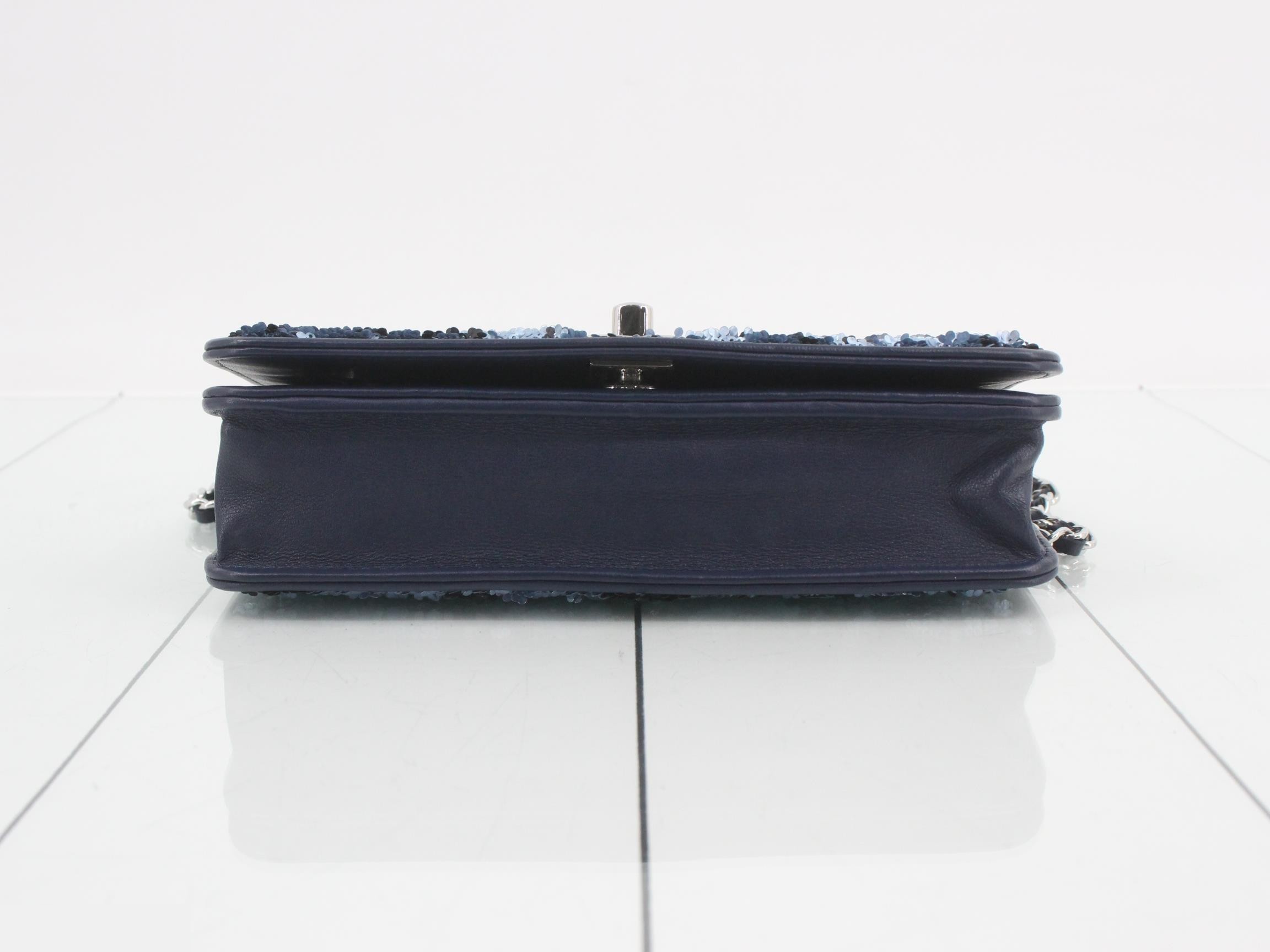 Sequin Turnlock Chain Wallet — view 3