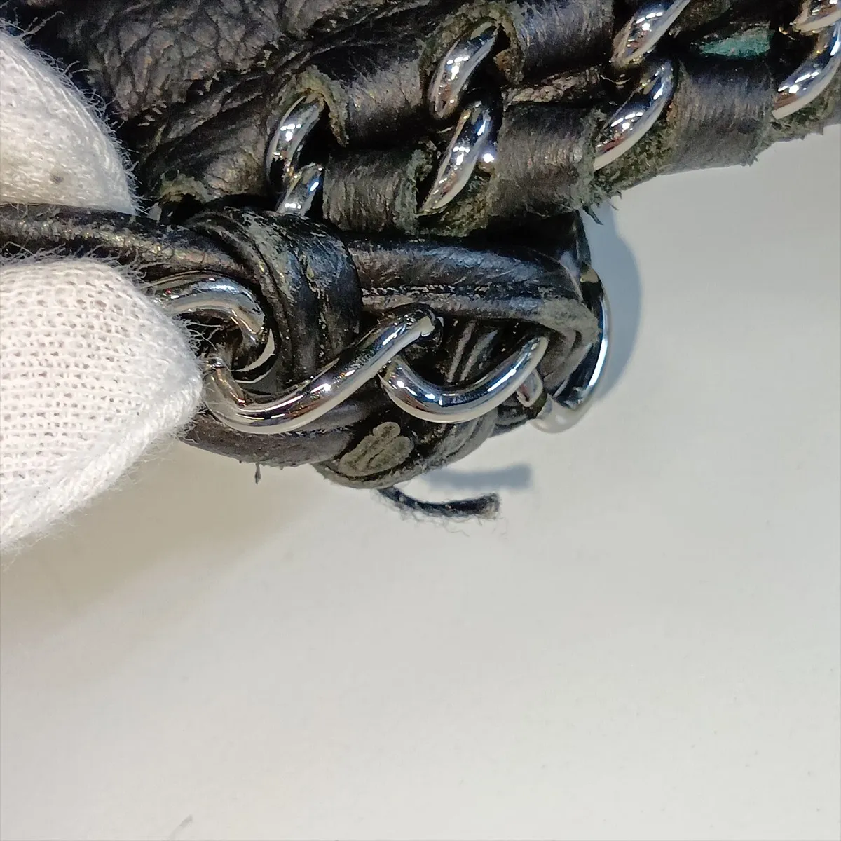 Luxury Line Leather Handbag, Black with Silver Hardware, Item Number 12782510, Series 12 — view 11