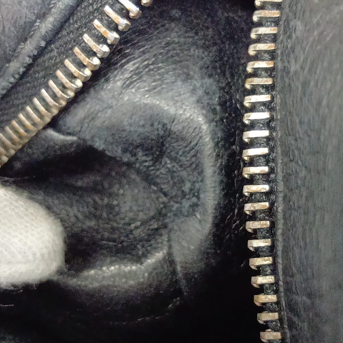 Luxury Line Leather Handbag, Black with Silver Hardware, Item Number 12782510, Series 12 — view 14