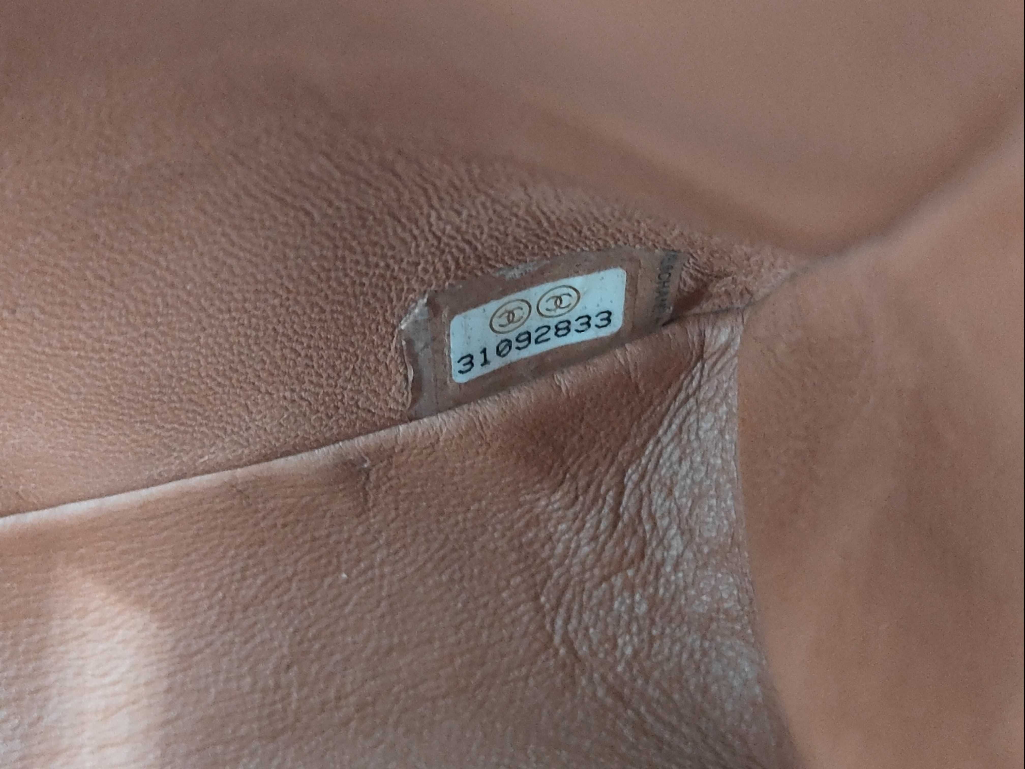 Matelassé 23 Double Flap Lambskin Brown Chain Shoulder Bag — view 14