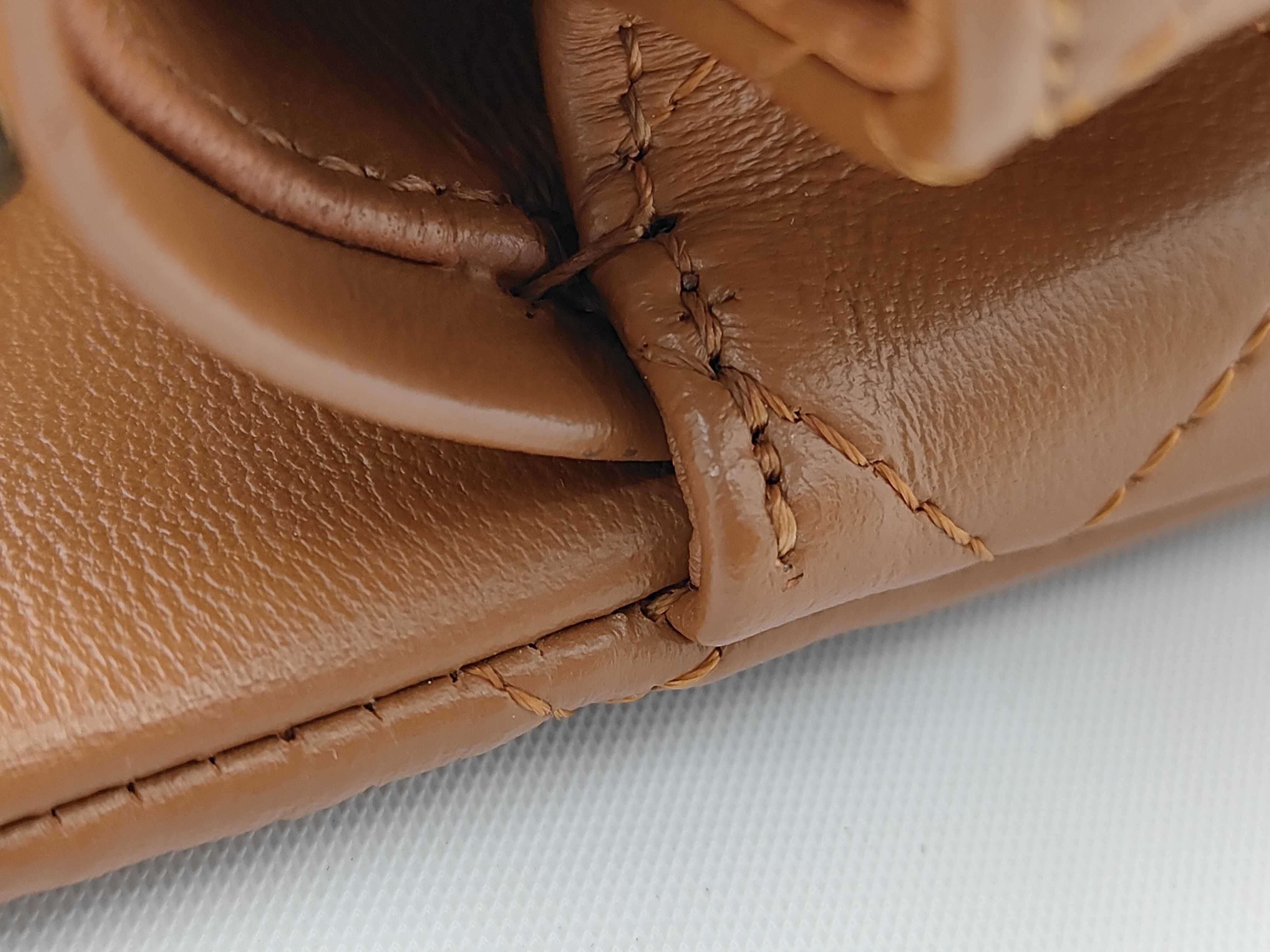 Matelassé 23 Double Flap Lambskin Brown Chain Shoulder Bag — view 8