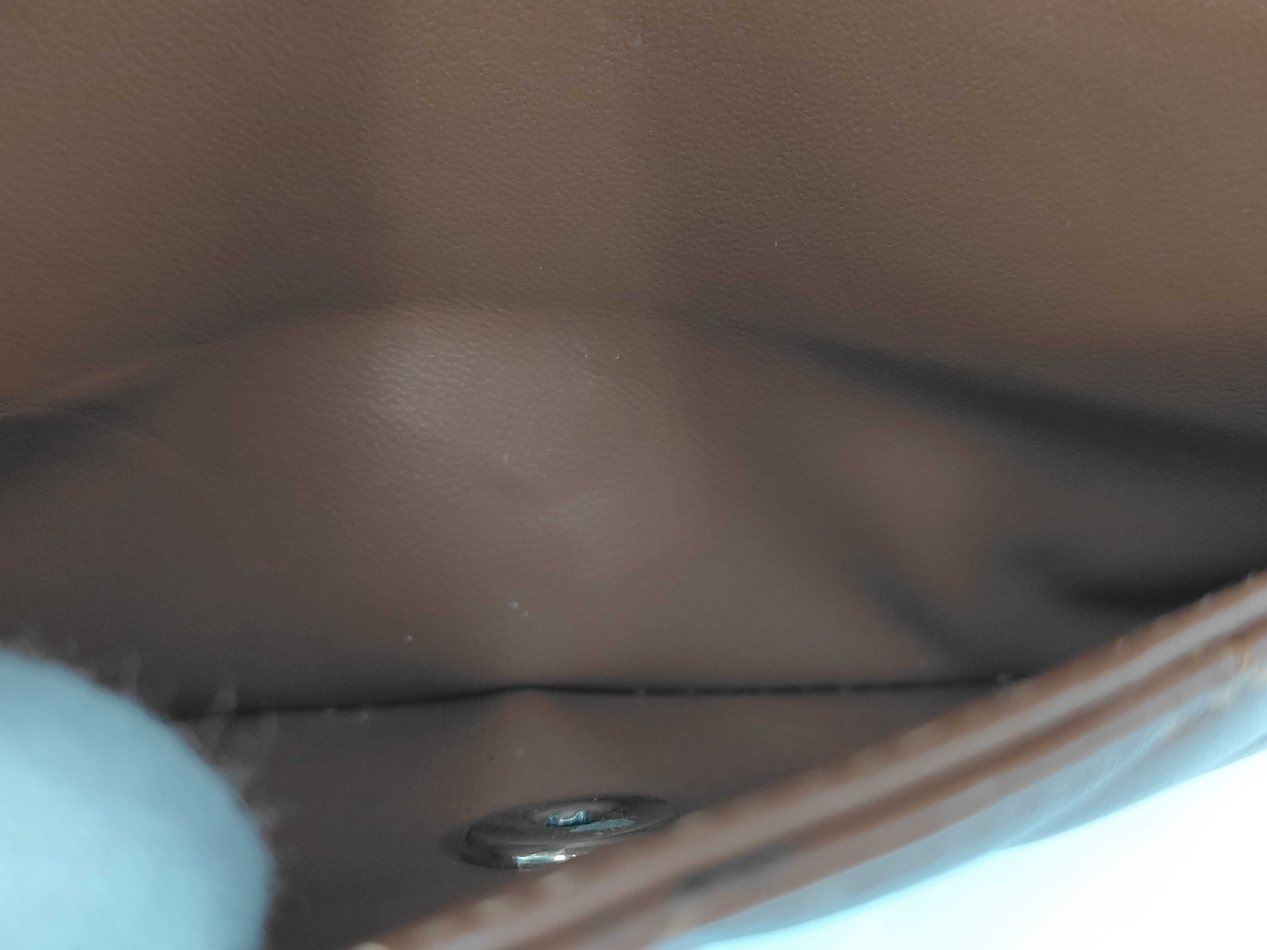 Matelassé 23 Double Flap Lambskin Brown Chain Shoulder Bag — view 10