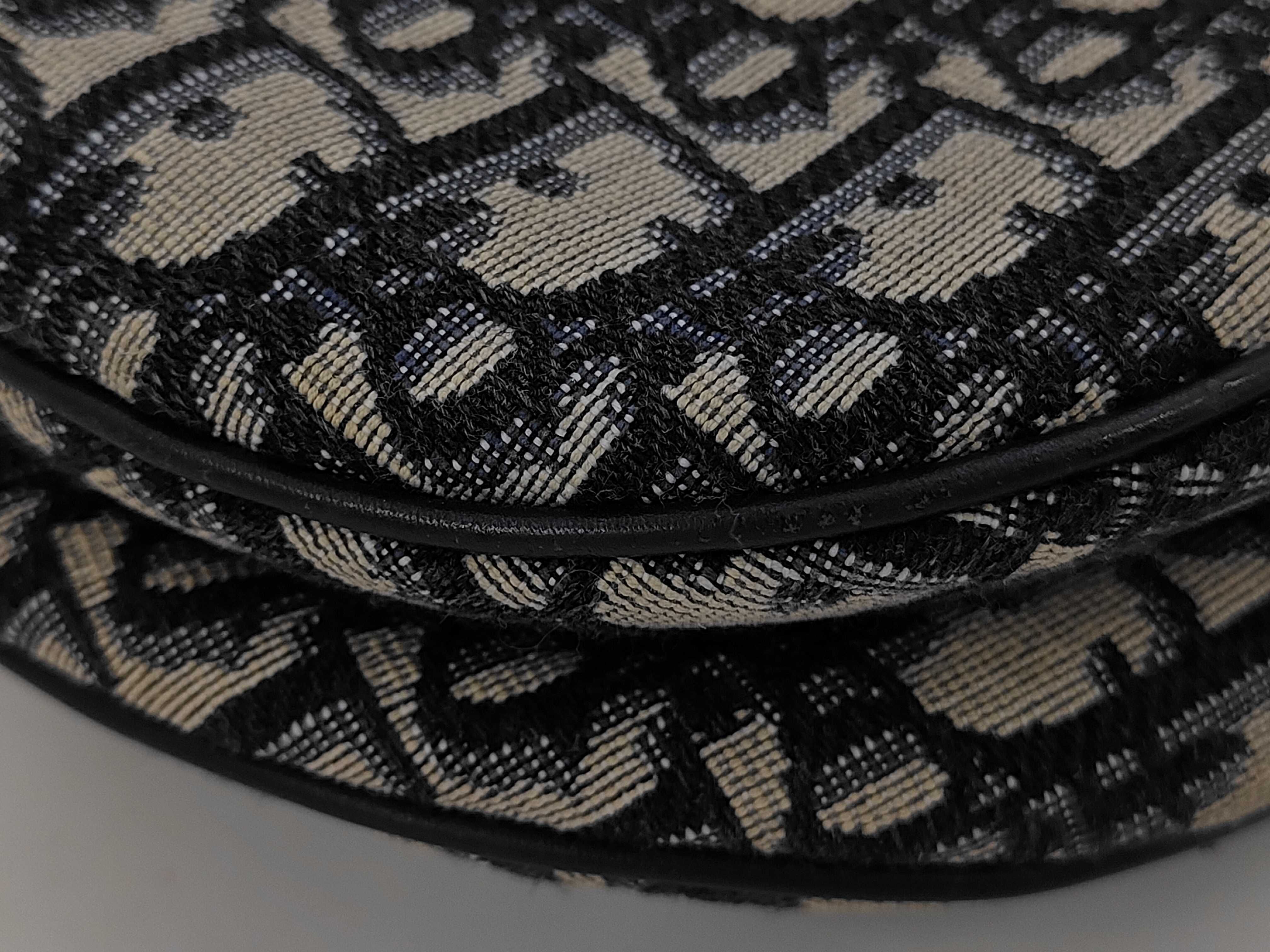 Dior Oblique Saddle Handbag with Strap — view 3