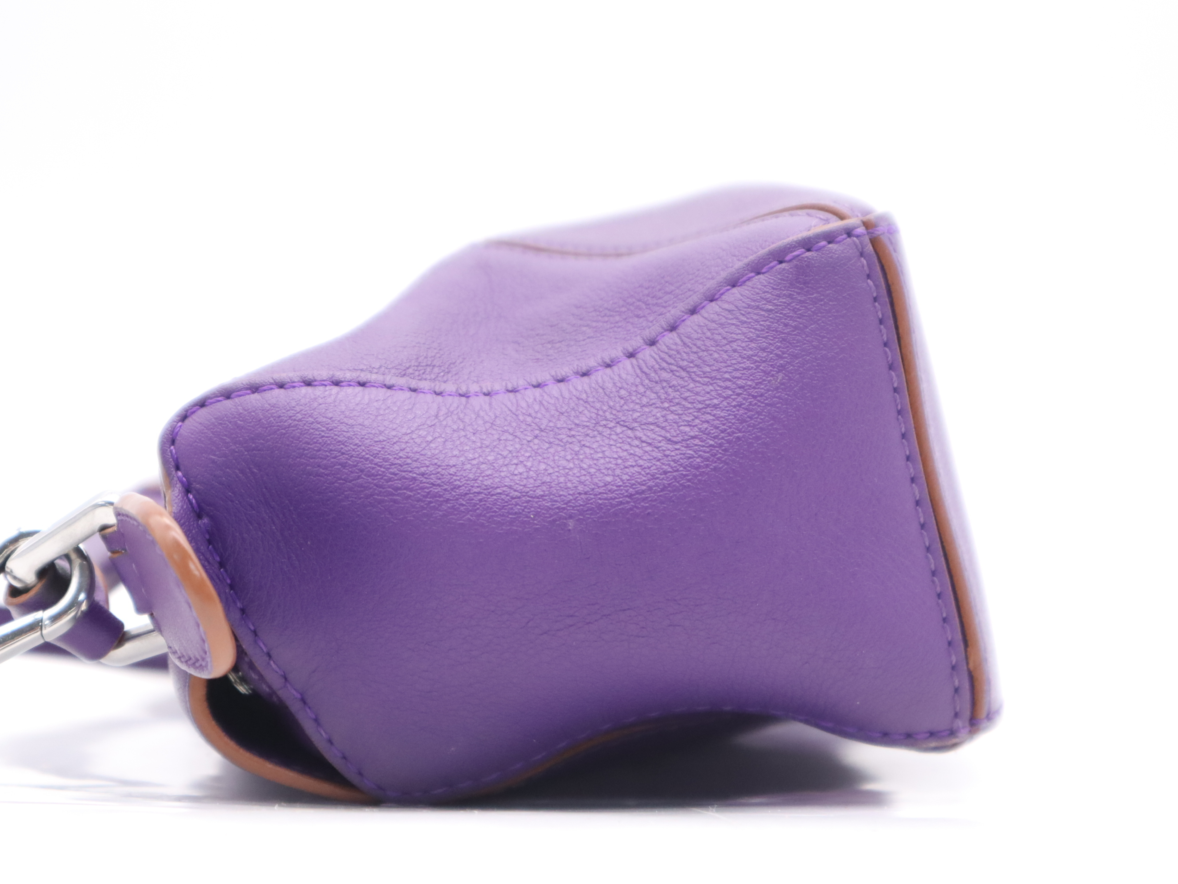 Puzzle Bag Mini 2-Way Handbag with Shoulder Strap, Purple Shoulder Bag — view 3