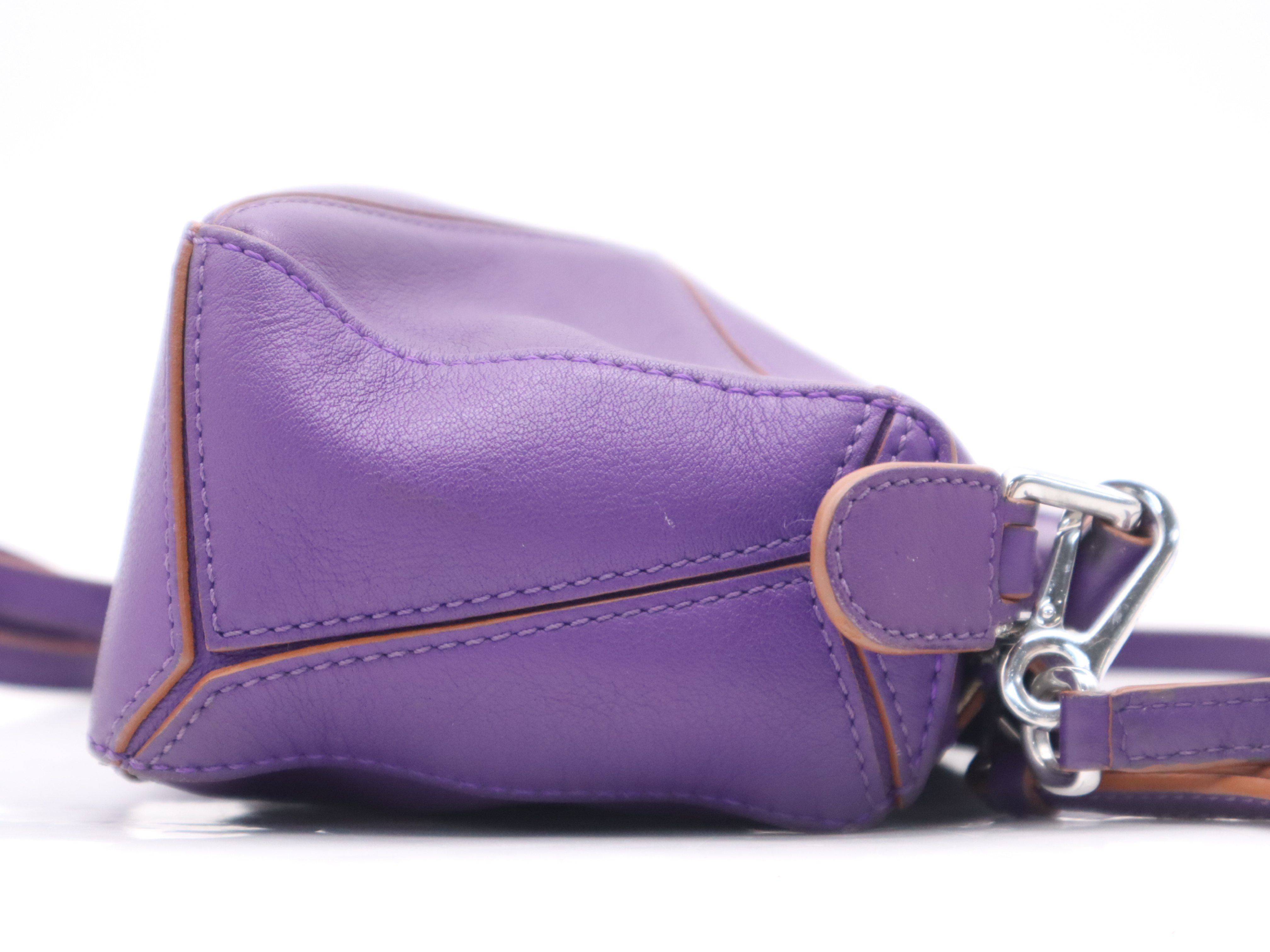 Puzzle Bag Mini 2-Way Handbag with Shoulder Strap, Purple Shoulder Bag — view 5