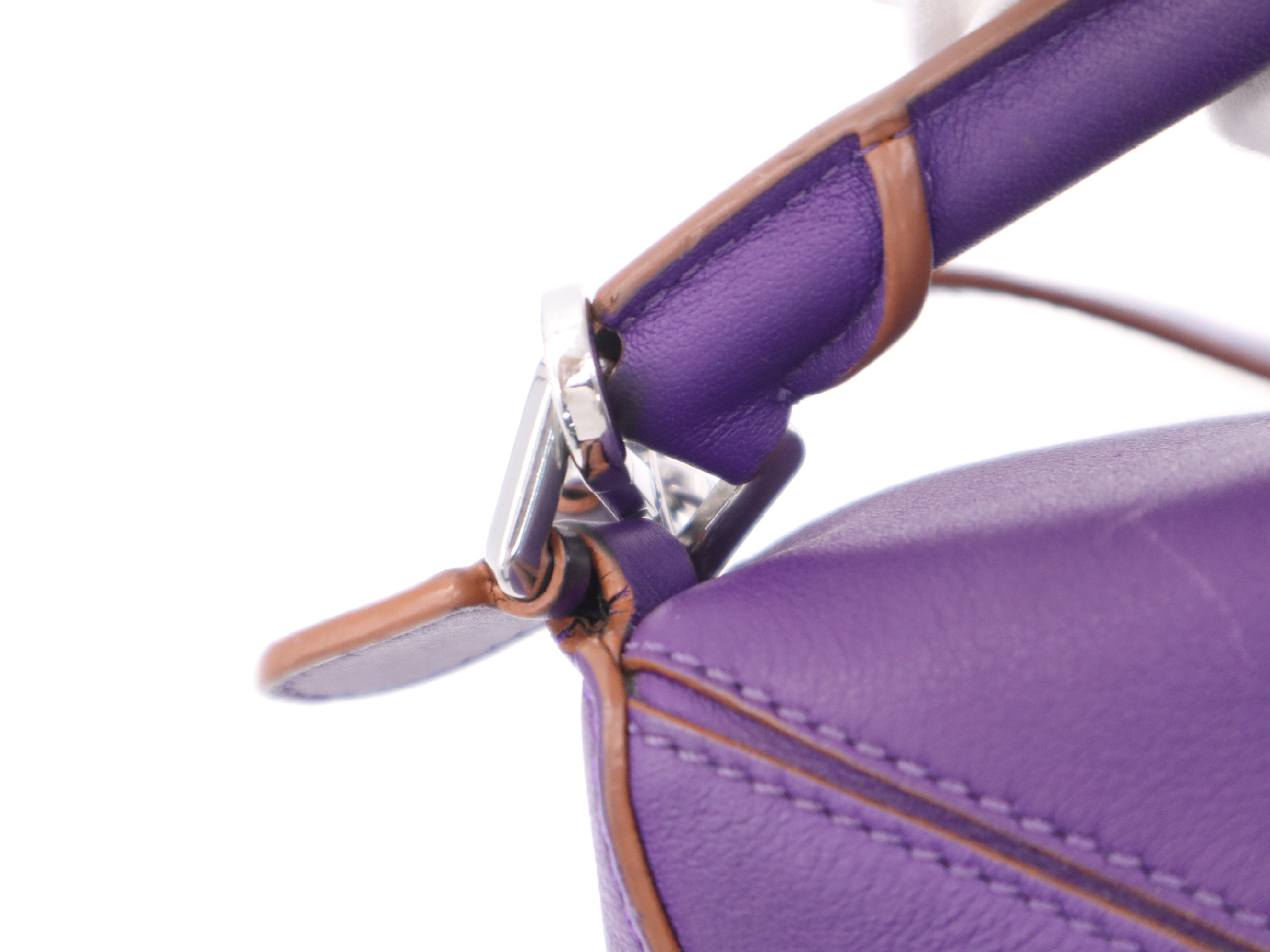 Puzzle Bag Mini 2-Way Handbag with Shoulder Strap, Purple Shoulder Bag — view 8
