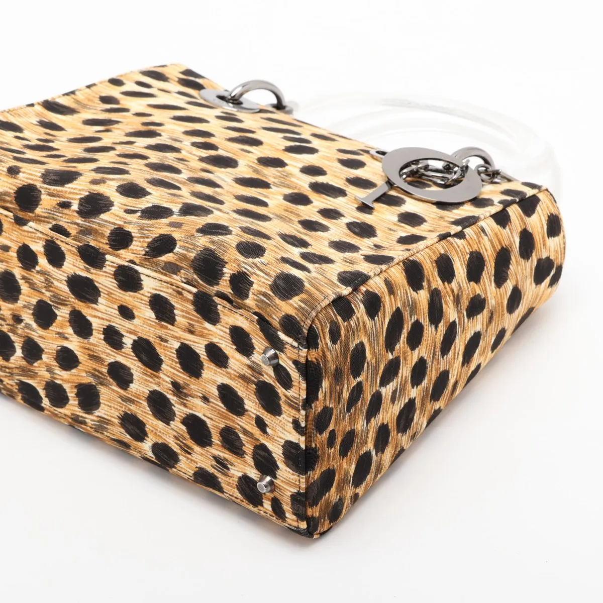 Lady Dior Canvas 2-Way Handbag, Leopard Print, Unsigned Guarantee Card — view 3