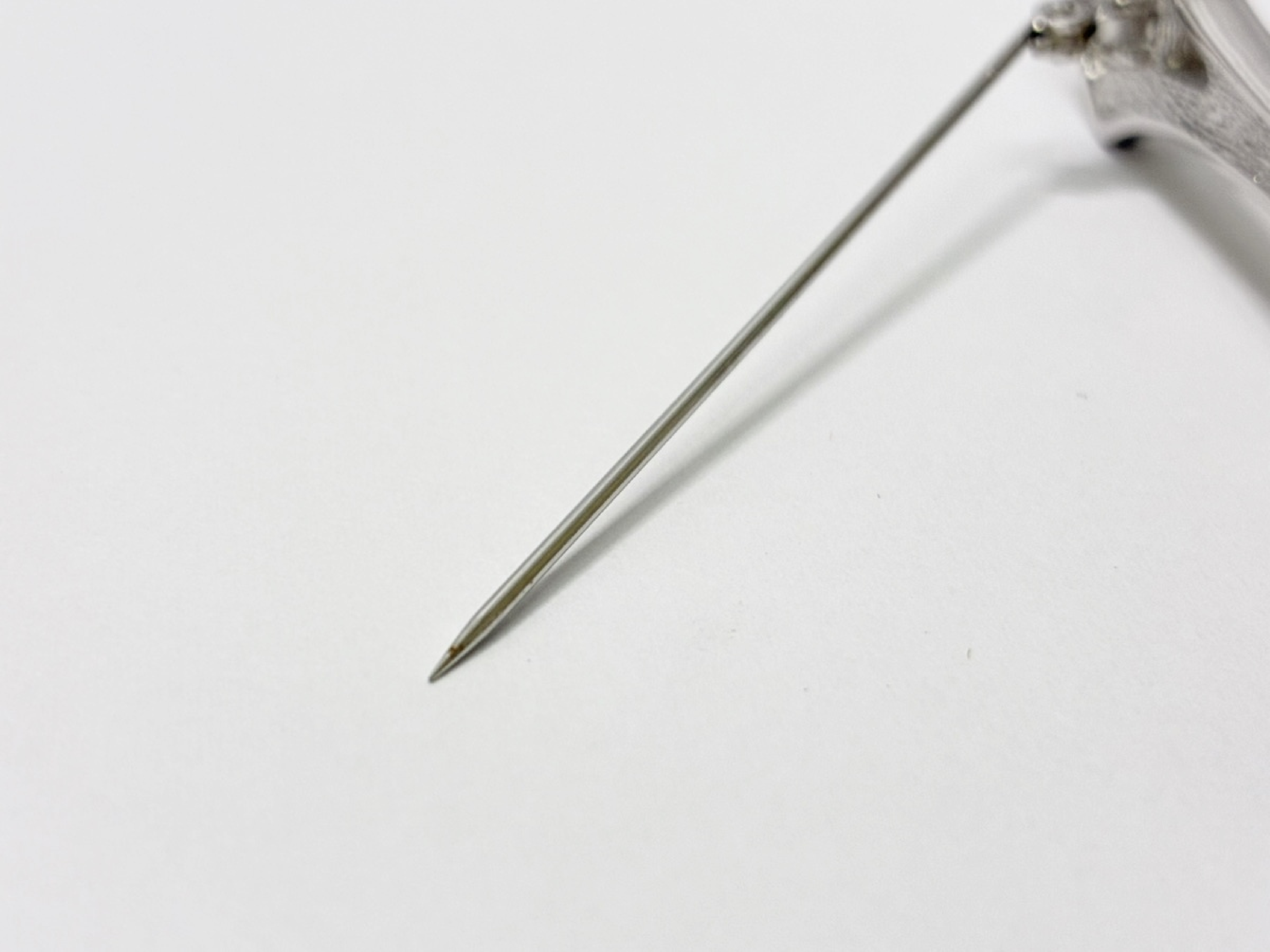Rhinestone Brooch, Silver Color — view 4