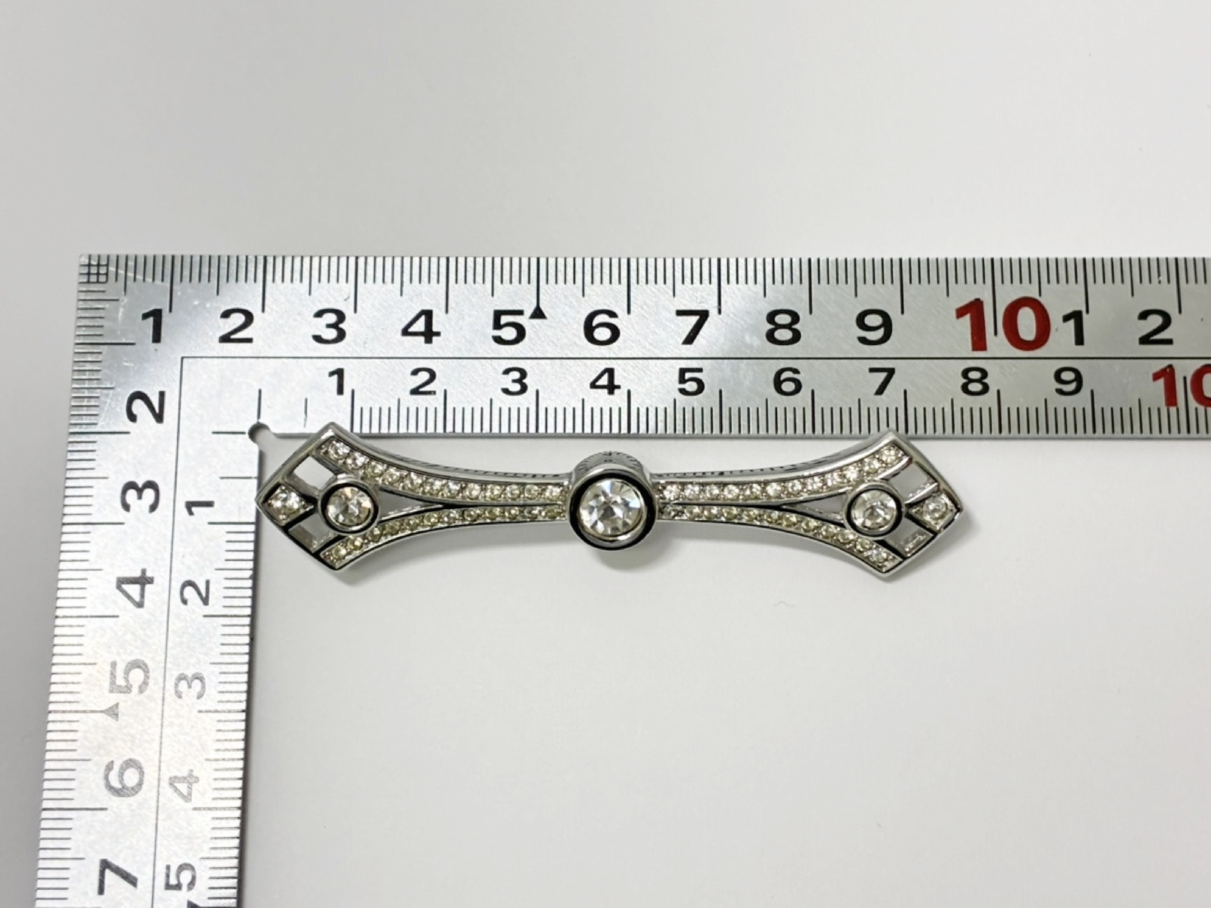Rhinestone Brooch, Silver Color — view 5