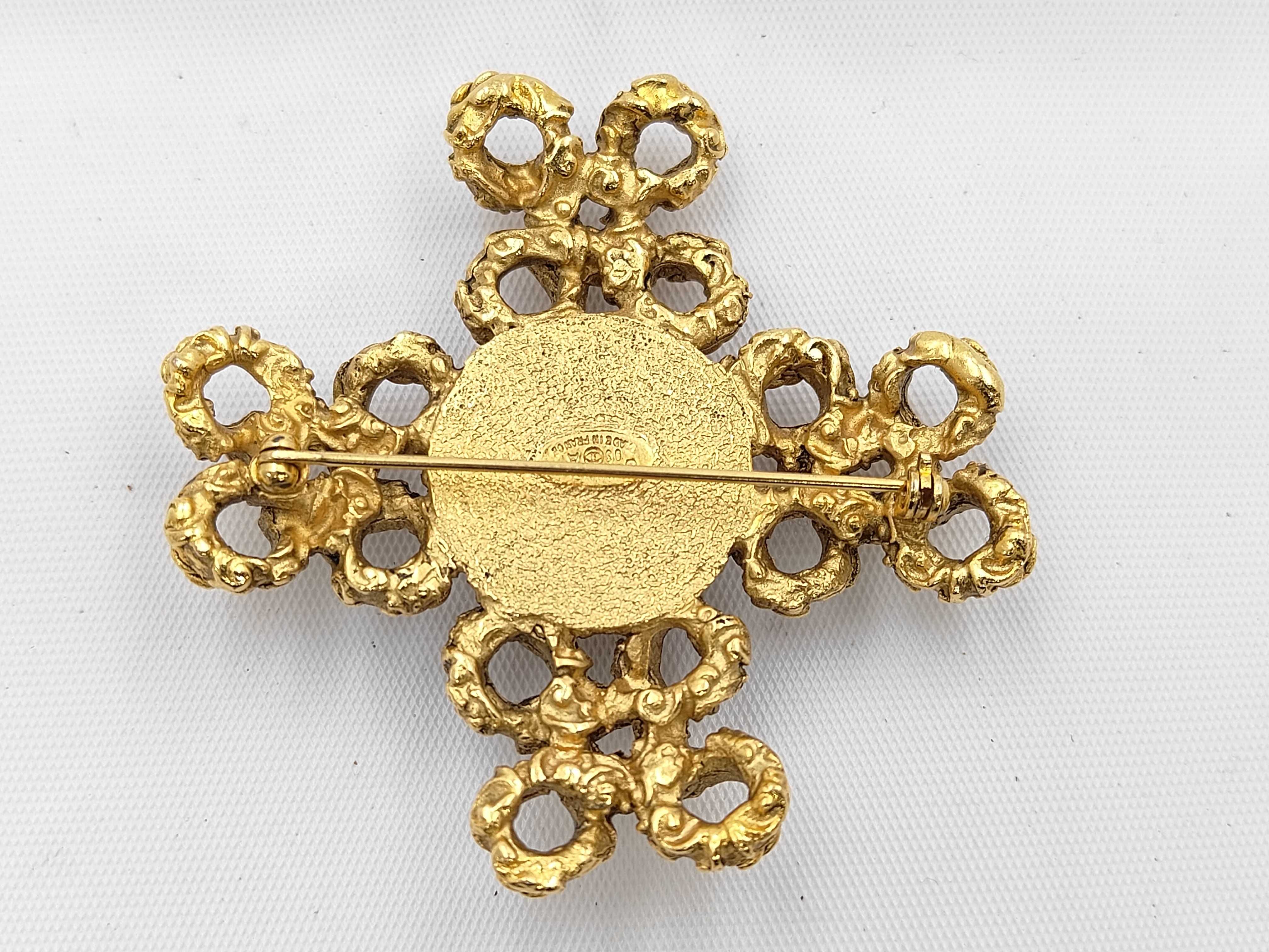 Coco Mark Lava Brooch (with markings) — view 2