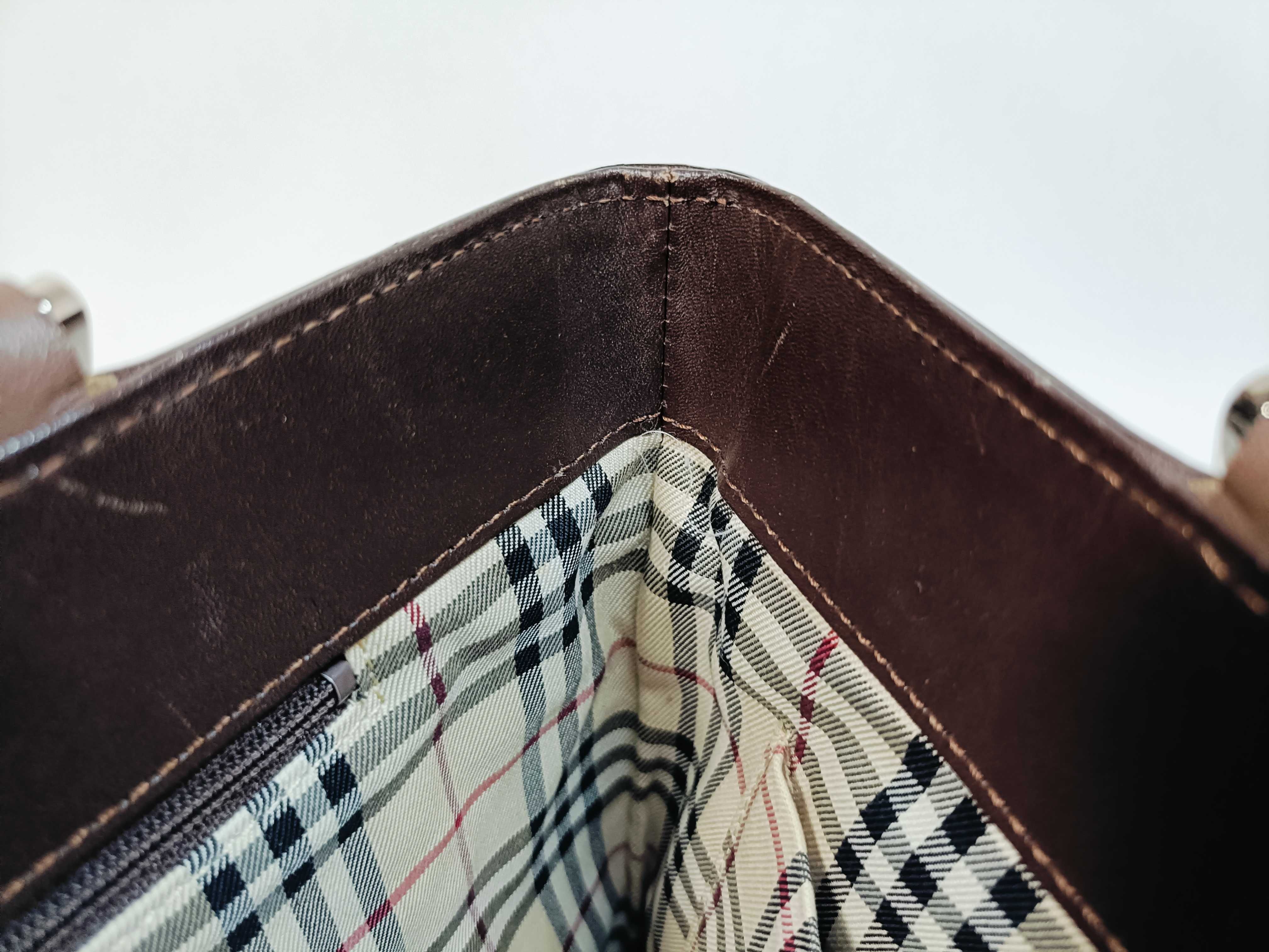 Shoulder Leather Nova Check Tote Bag — view 8