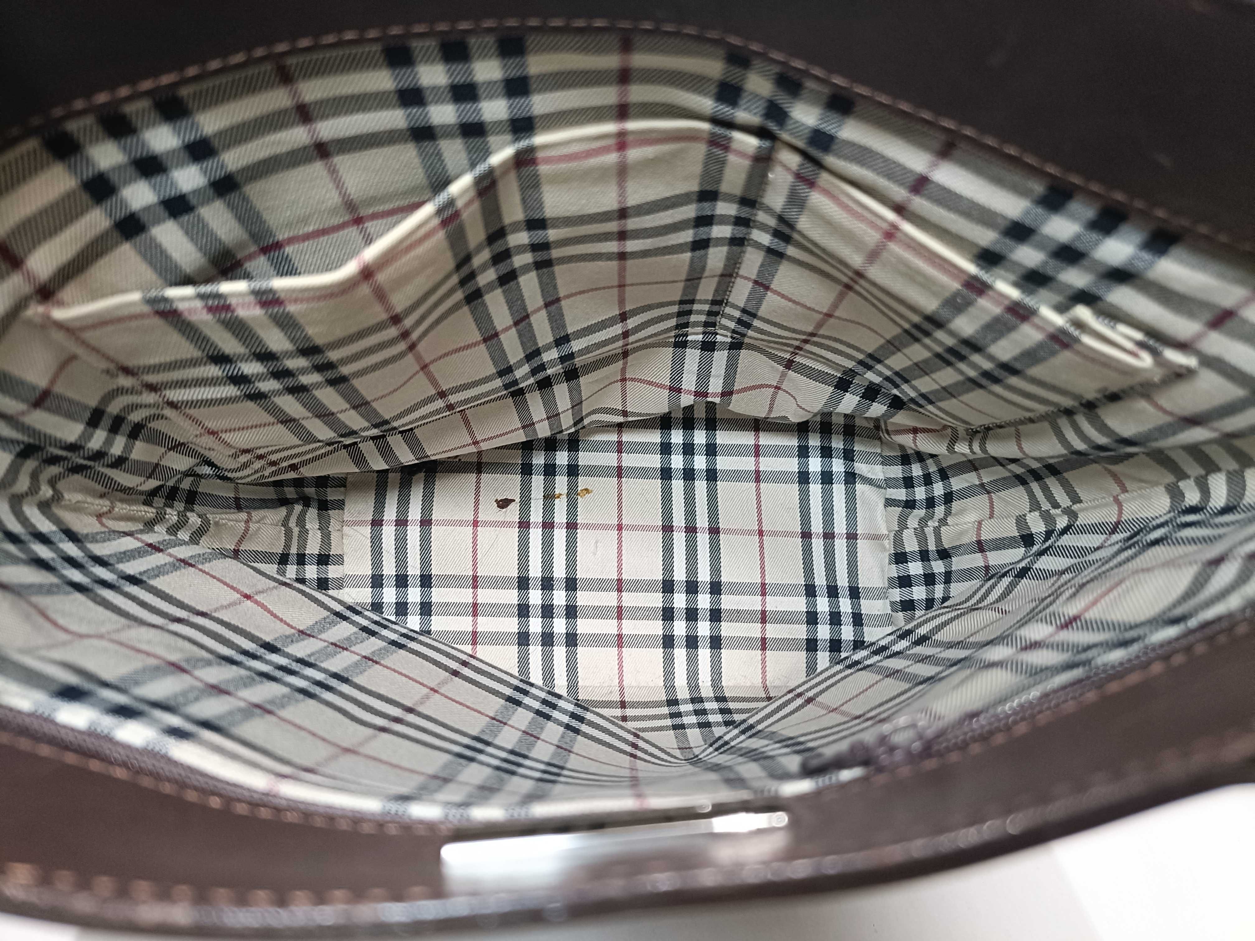 Shoulder Leather Nova Check Tote Bag — view 9