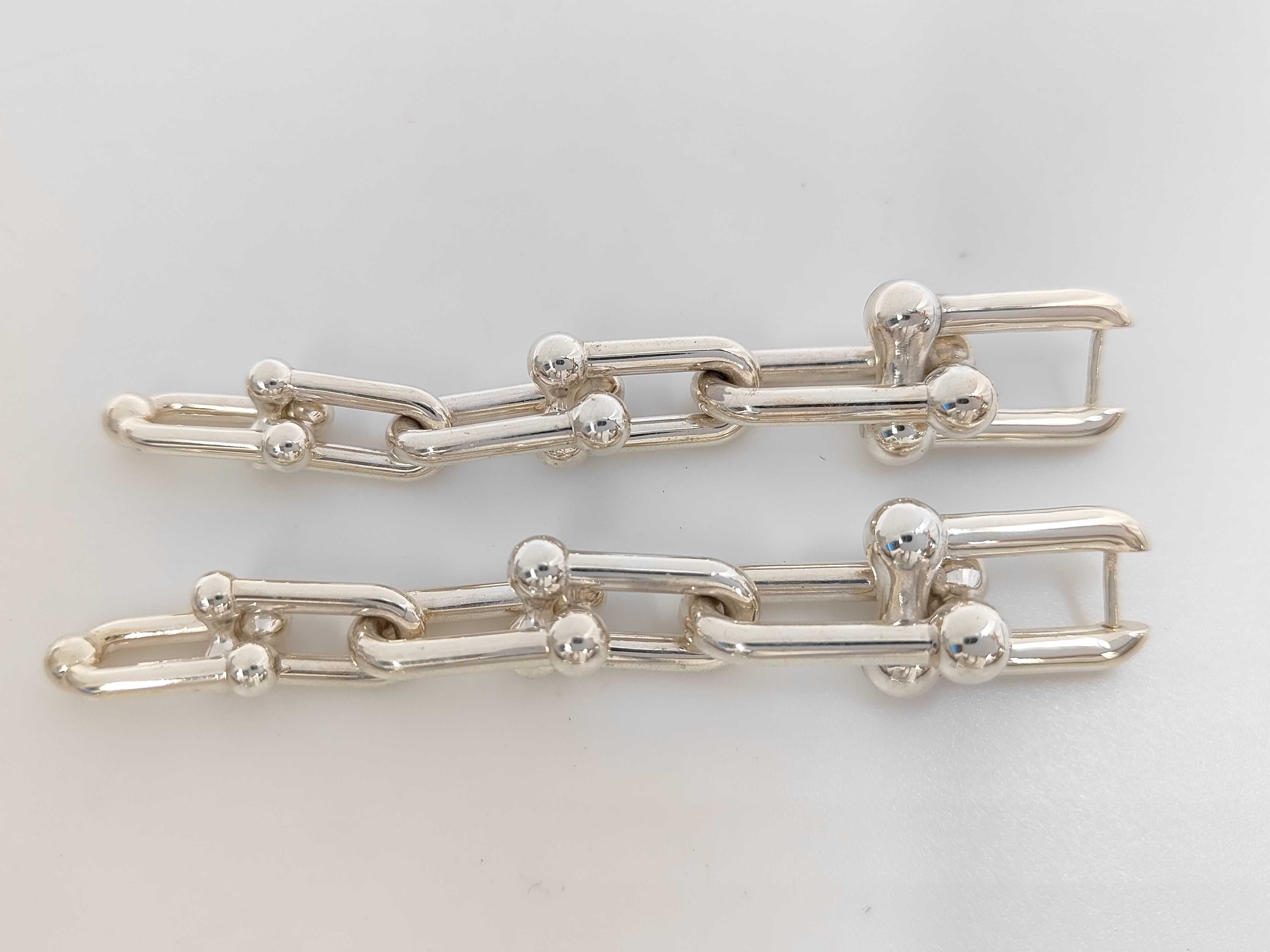 TIFFANY&Co. Hardware Graduated Link Earrings Ag925 22.7g Bracelet/Bangle — view 2