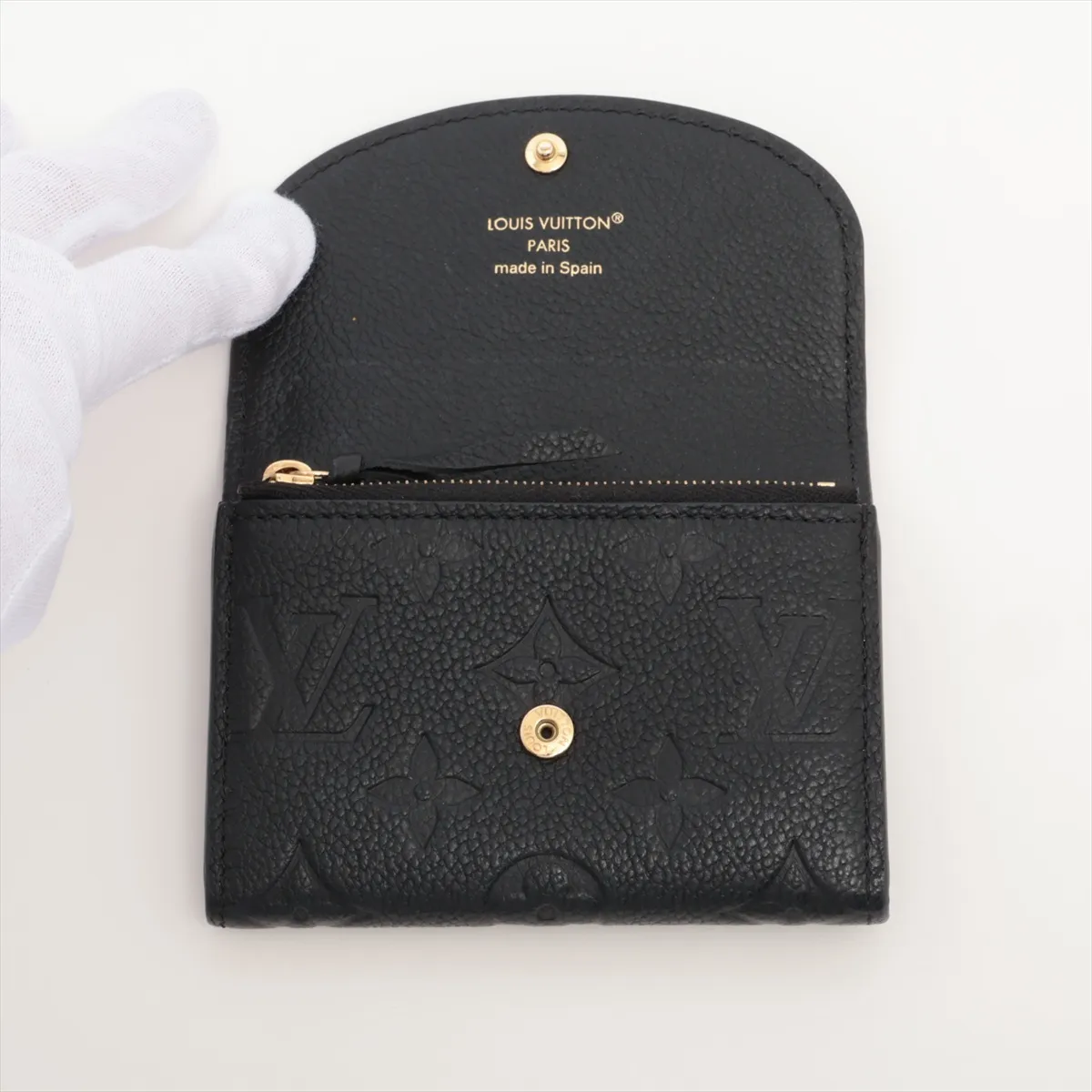 Monogram Empreinte Portemonnaie Rosalie M81455 Noir Coin Case (RFID detected) — view 3