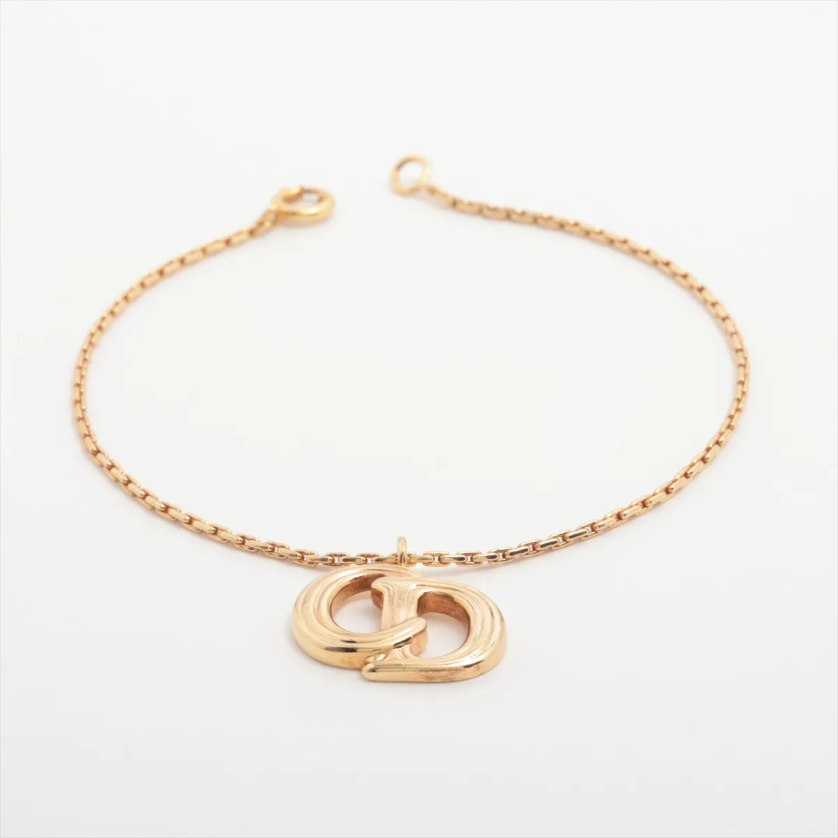 CD logo bracelet, GP gold, dents,