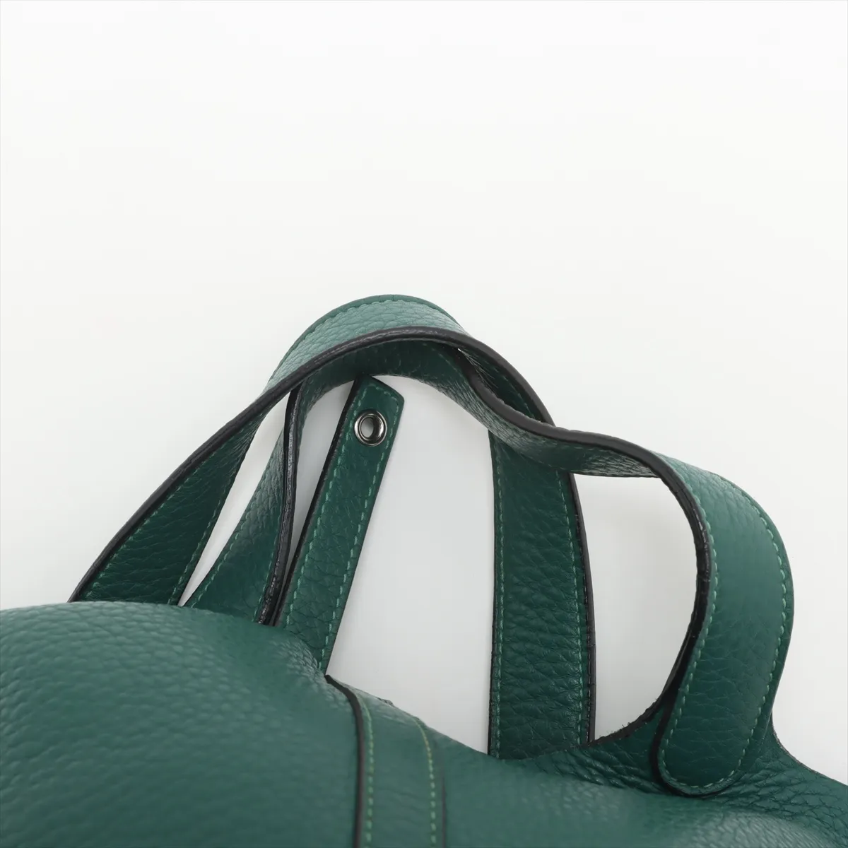 Picotan Lock 18 PM Taurillon Clemence Malachite Silver hardware Q:2013 — view 6