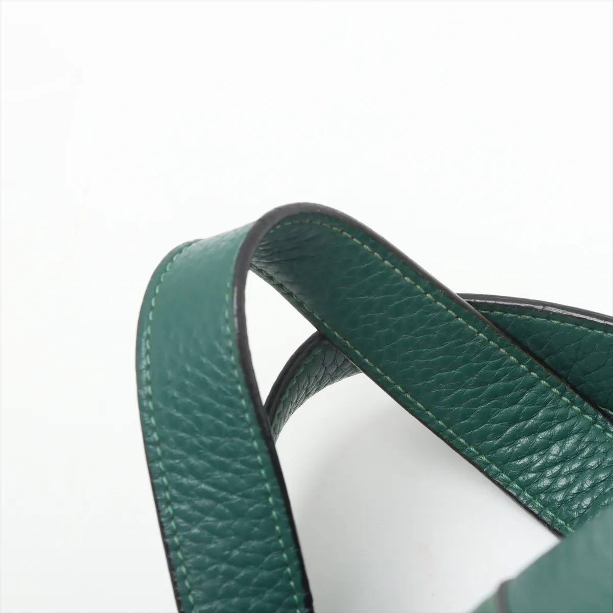 Picotan Lock 18 PM Taurillon Clemence Malachite Silver hardware Q:2013 — view 9