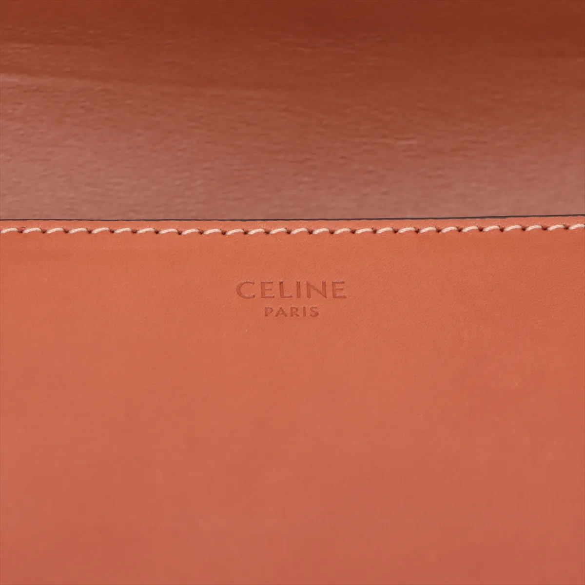Triomphe Leather Shoulder Bag Brown — view 11