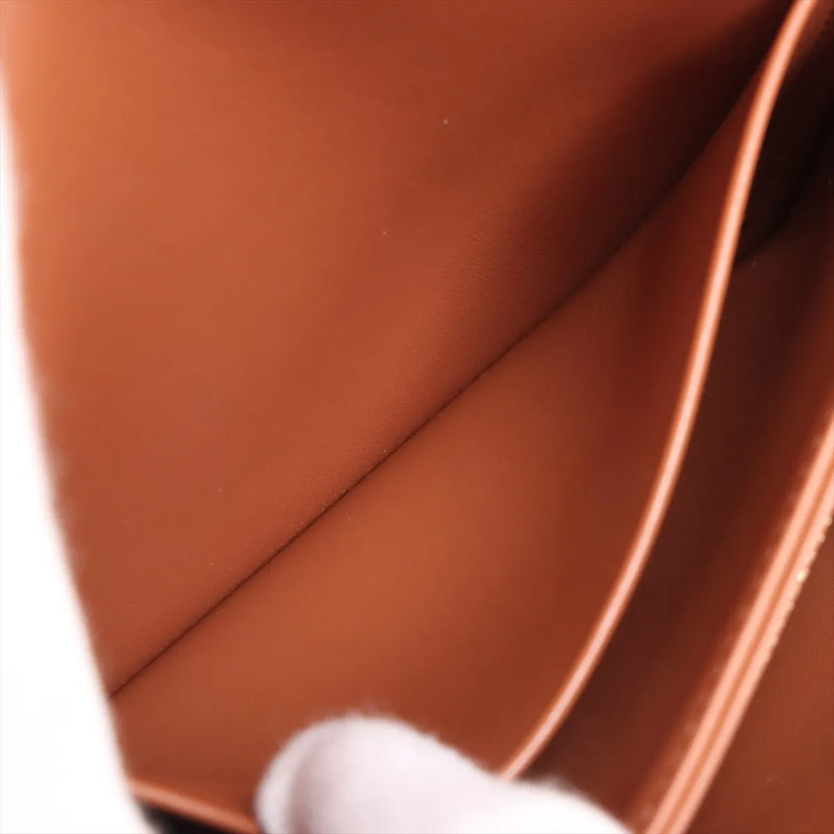Triomphe Leather Shoulder Bag Brown — view 9