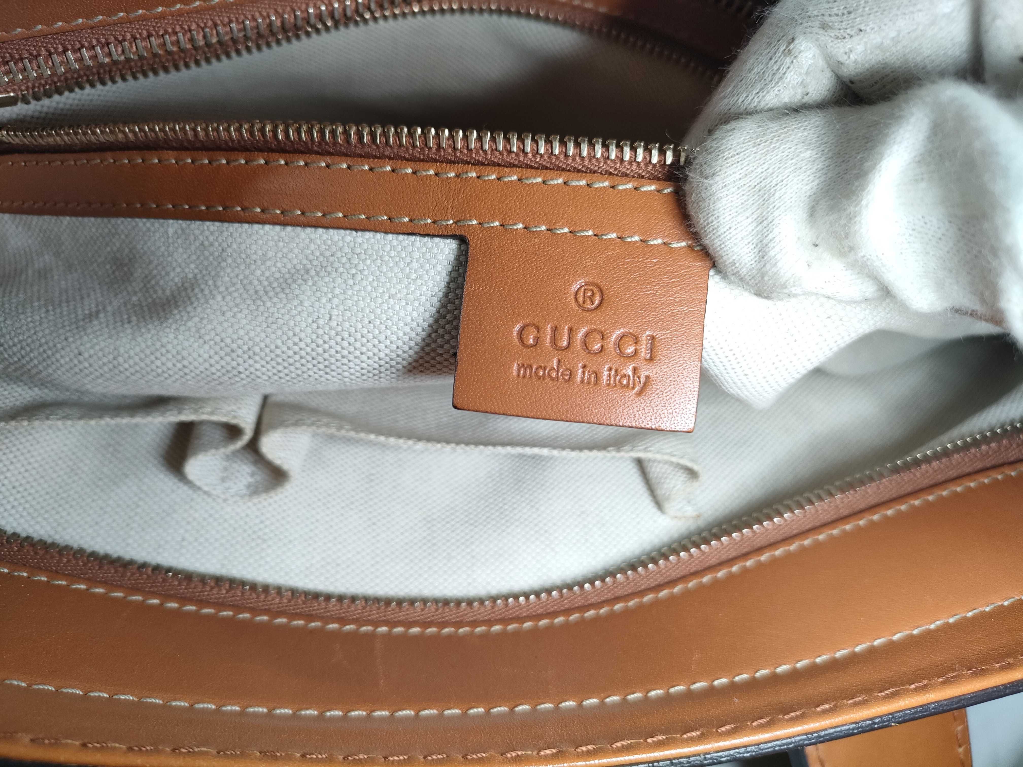 GG Canvas Sherry Line Tote Bag — view 14