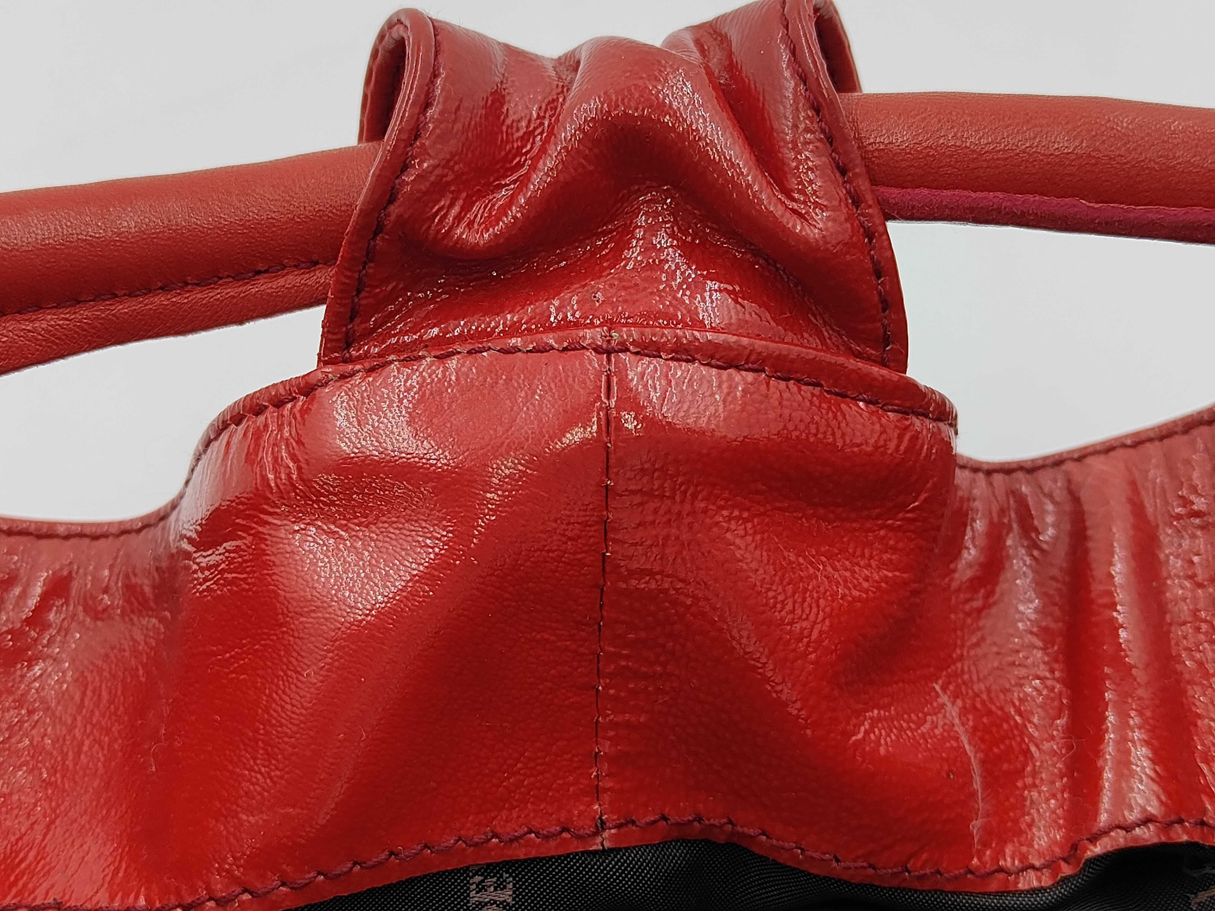 Nappa Aire Shoulder Bag, Red — view 7