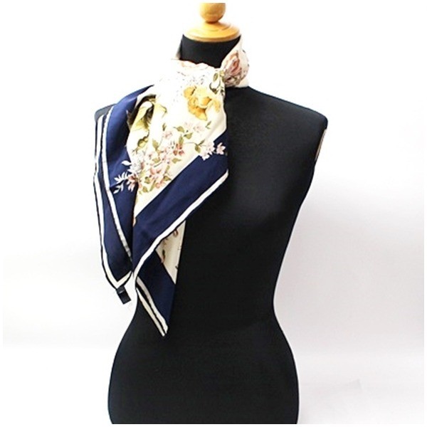 Silk Scarf Floral Pattern — view 3