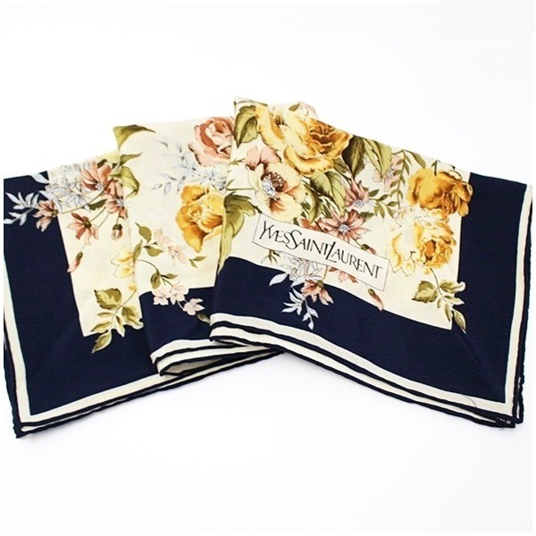 Silk Scarf Floral Pattern — view 5