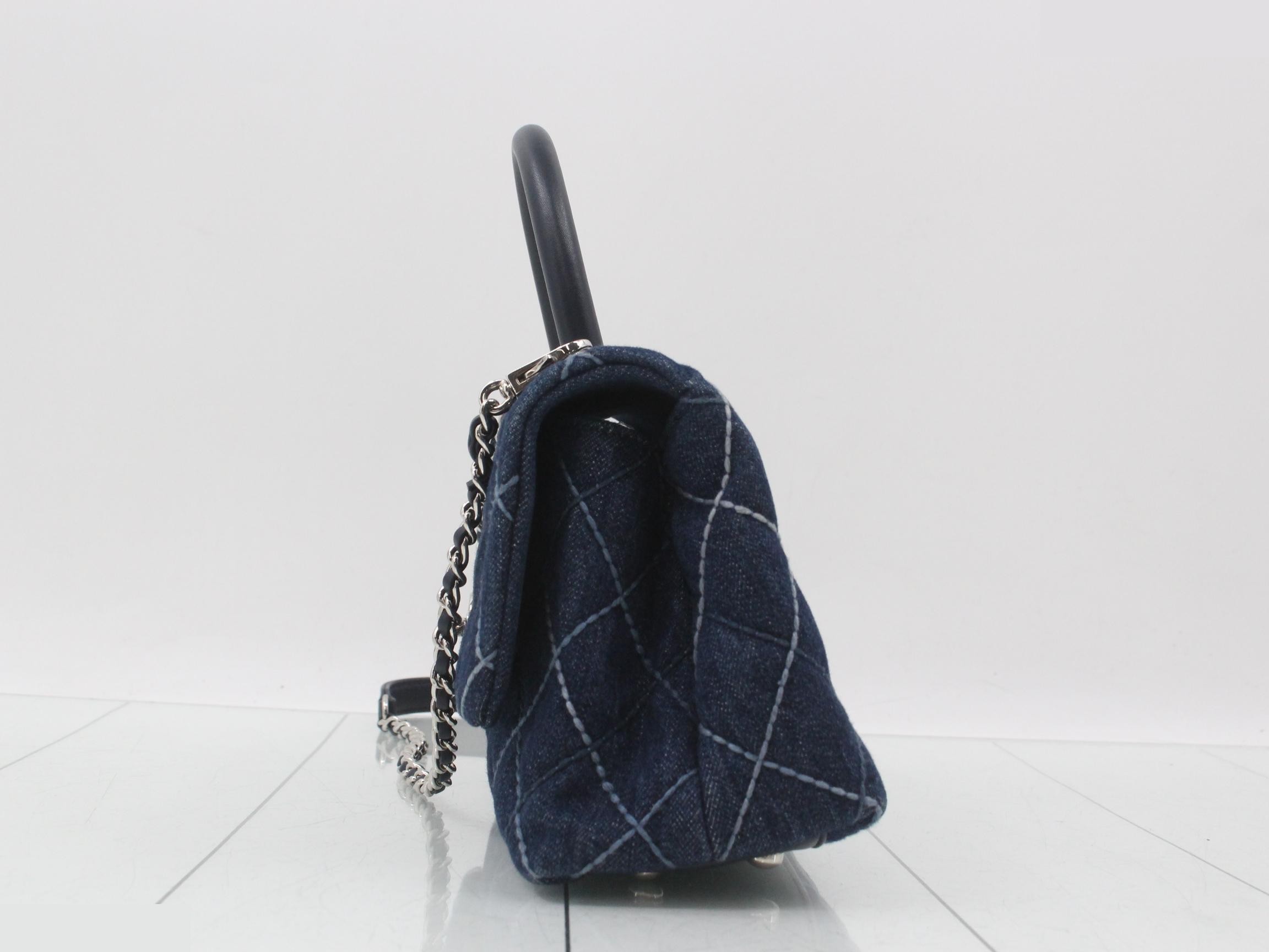 Denim Coco Handle 2-Way Shoulder Bag — view 3