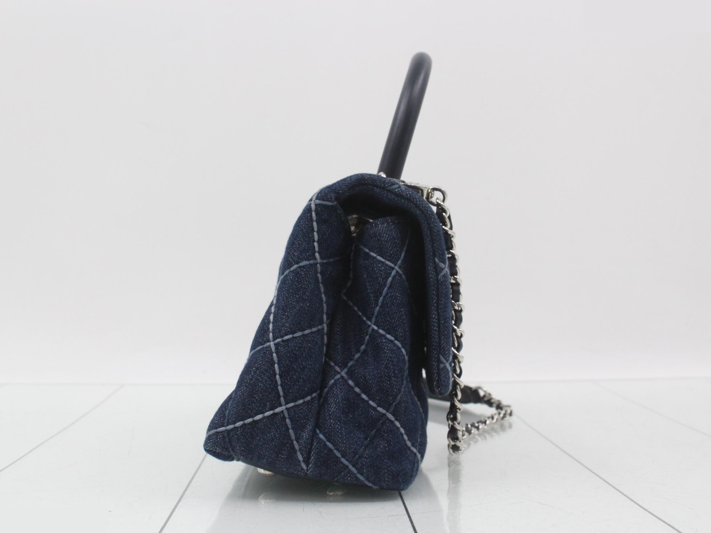 Denim Coco Handle 2-Way Shoulder Bag — view 4