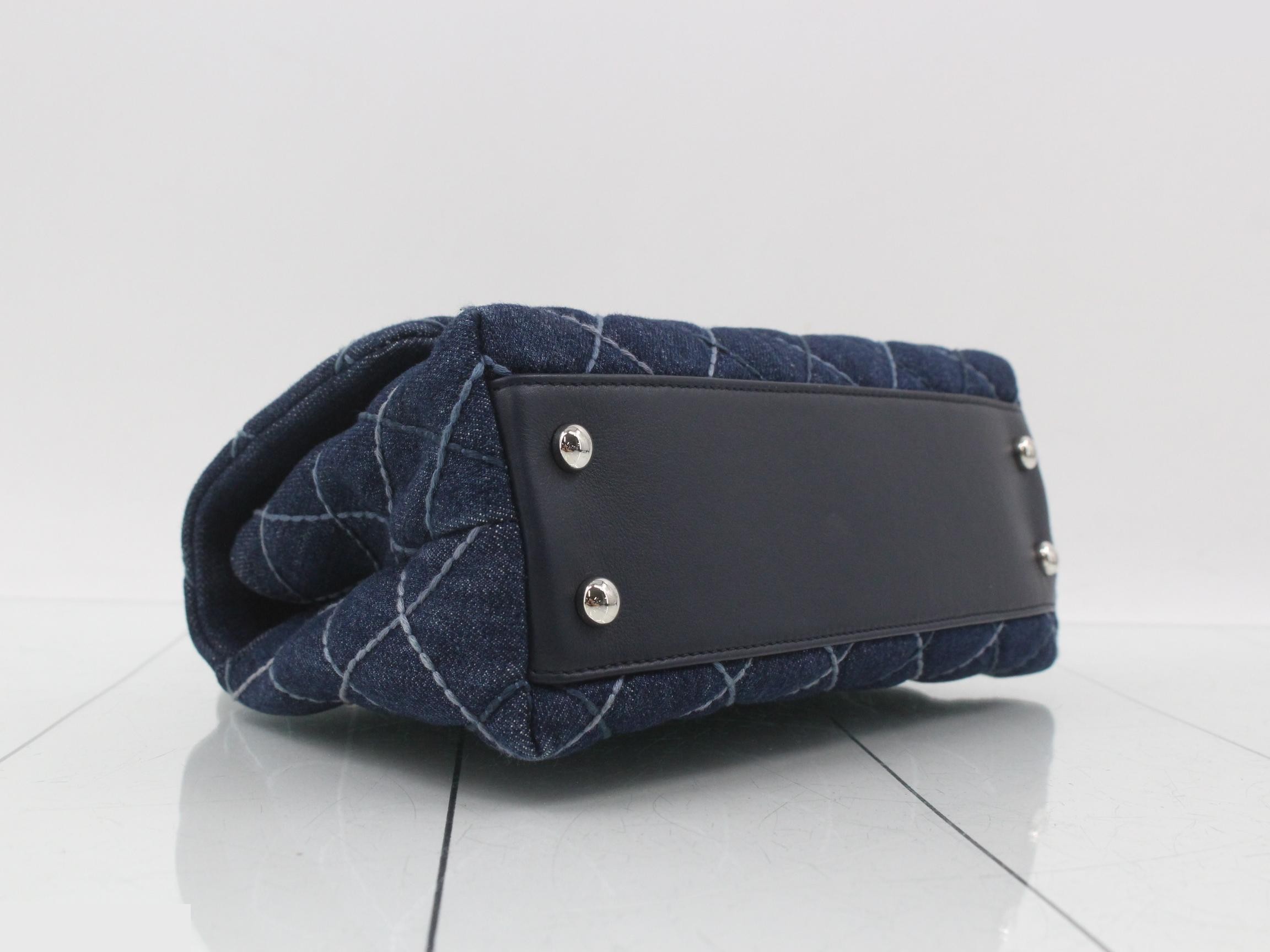 Denim Coco Handle 2-Way Shoulder Bag — view 5