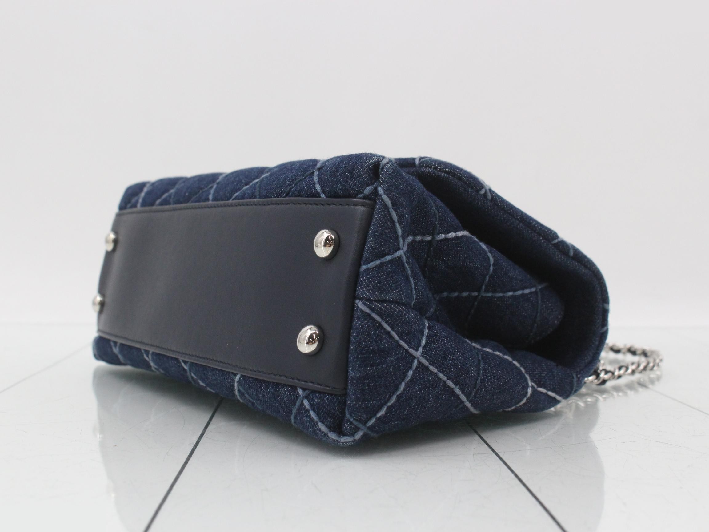 Denim Coco Handle 2-Way Shoulder Bag — view 6