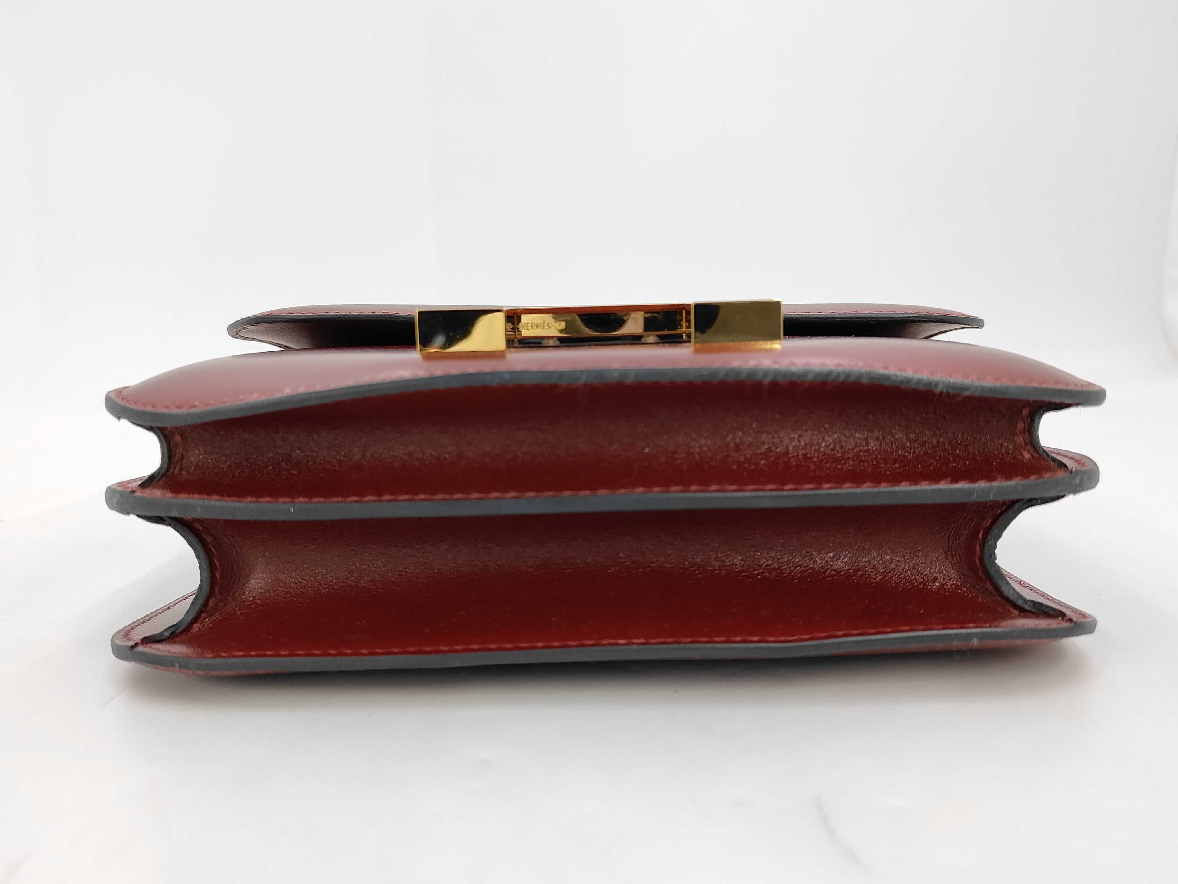 Mini Constance Mini 3 Box Calf C Stamp Bordeaux CPN7DO Shoulder Bag — view 6