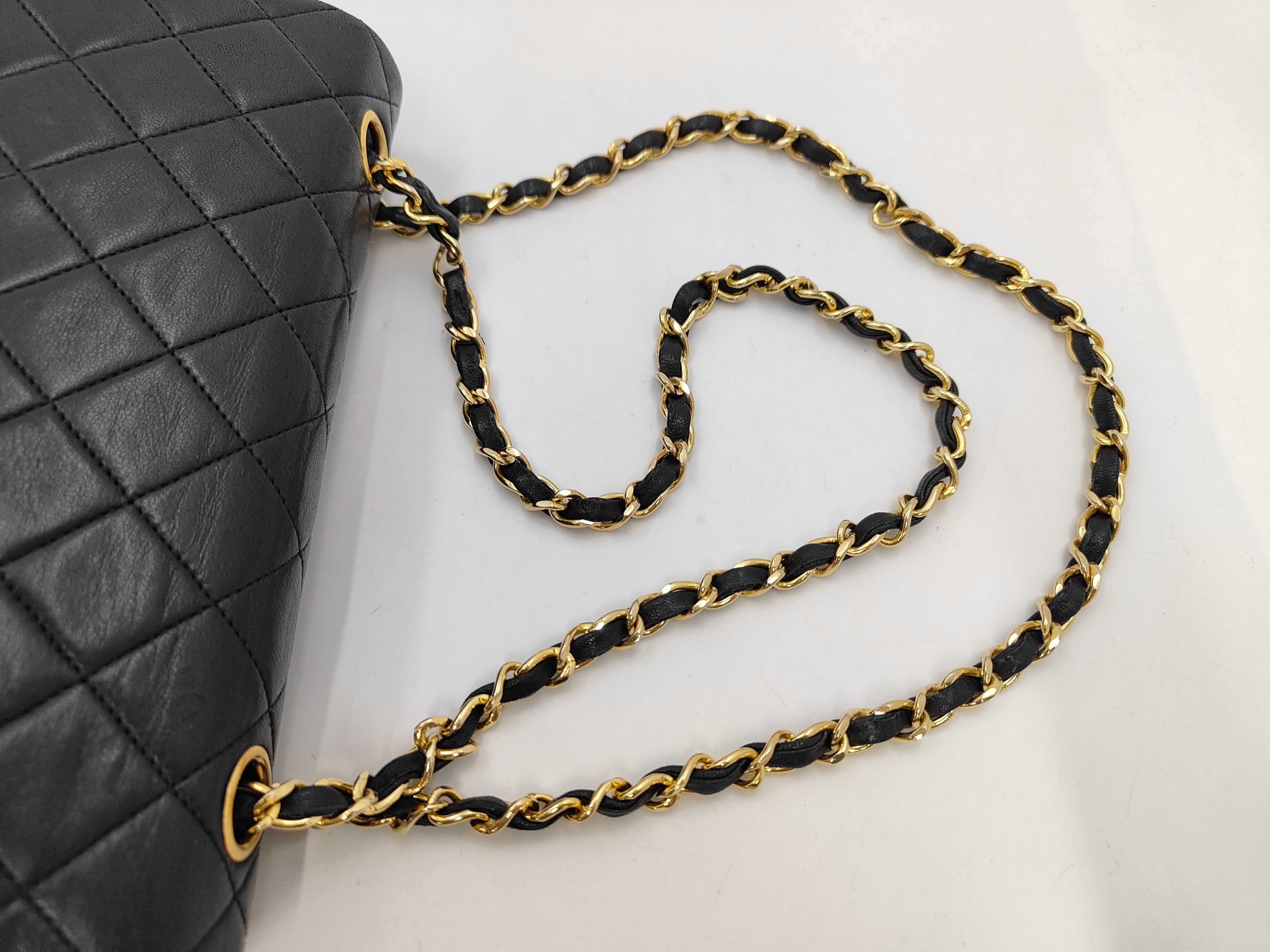 Lambskin Matelassé Double Flap Shoulder Bag — view 5