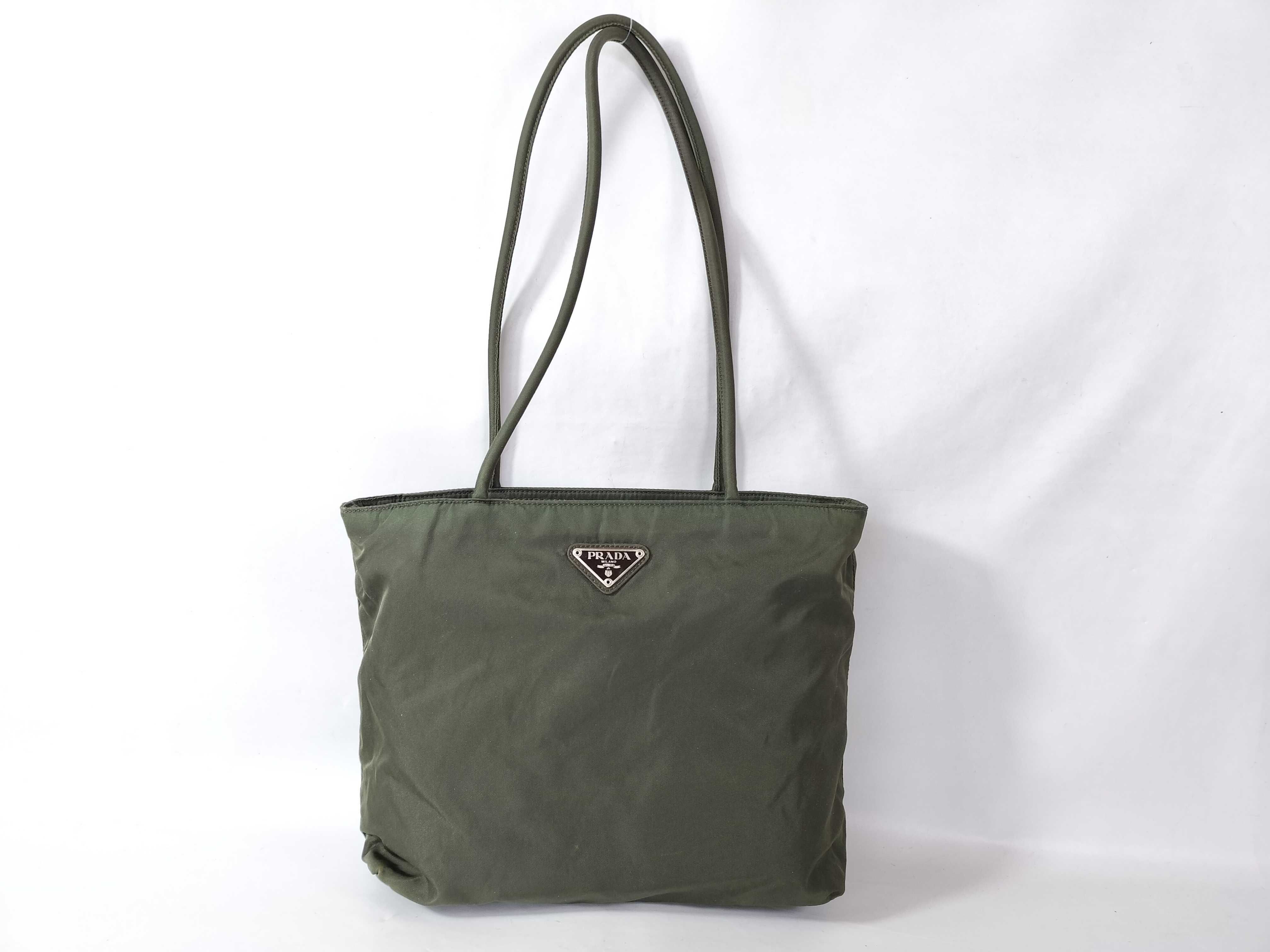 Nylon Prada Tote Bag B7352 Green 31