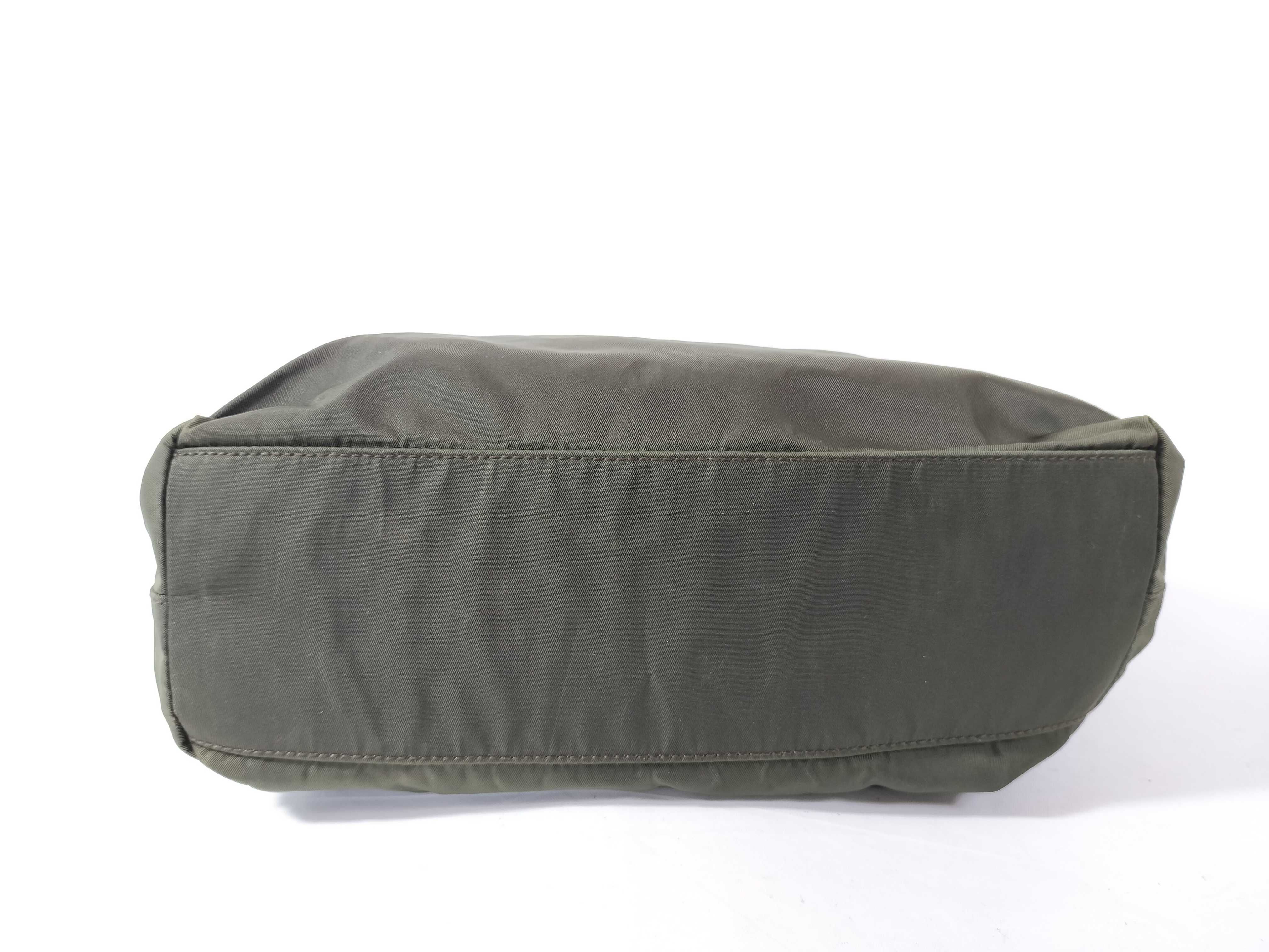 Nylon Prada Tote Bag B7352 Green 31 — view 6