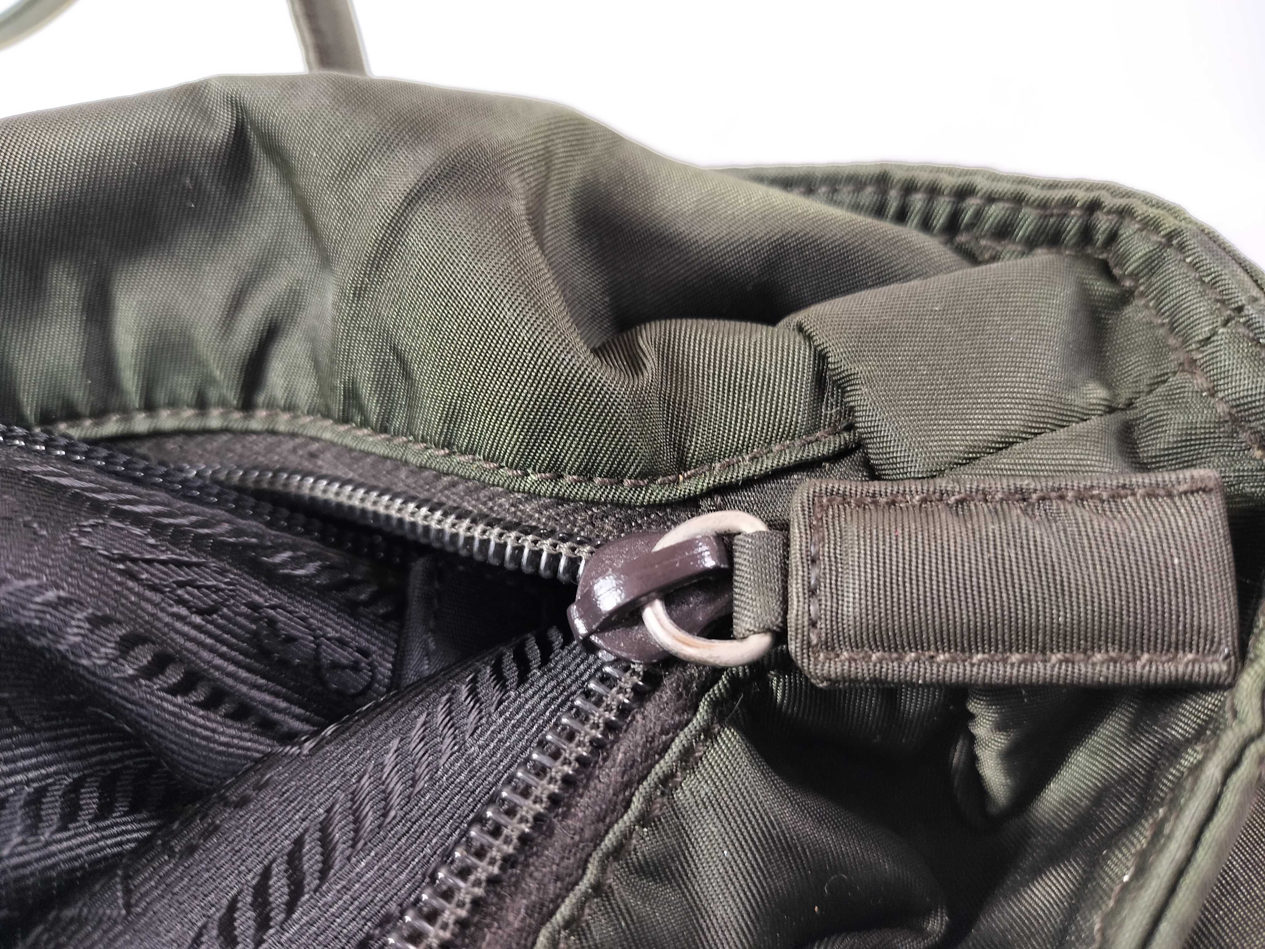 Nylon Prada Tote Bag B7352 Green 31 — view 9