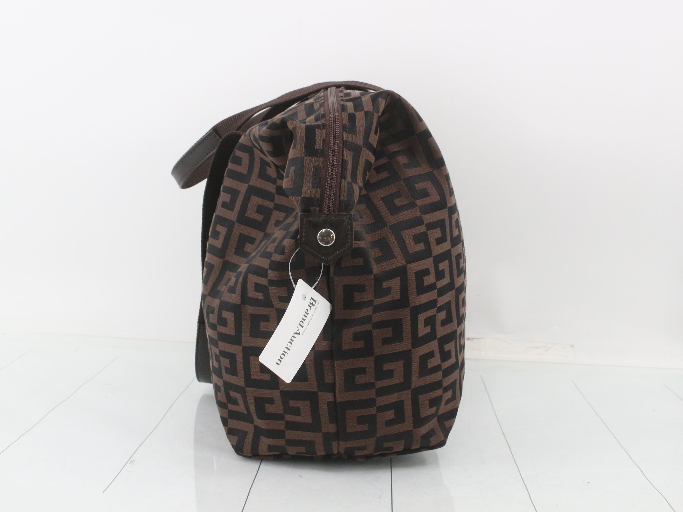 G logo canvas brown W40H25D15 — view 3