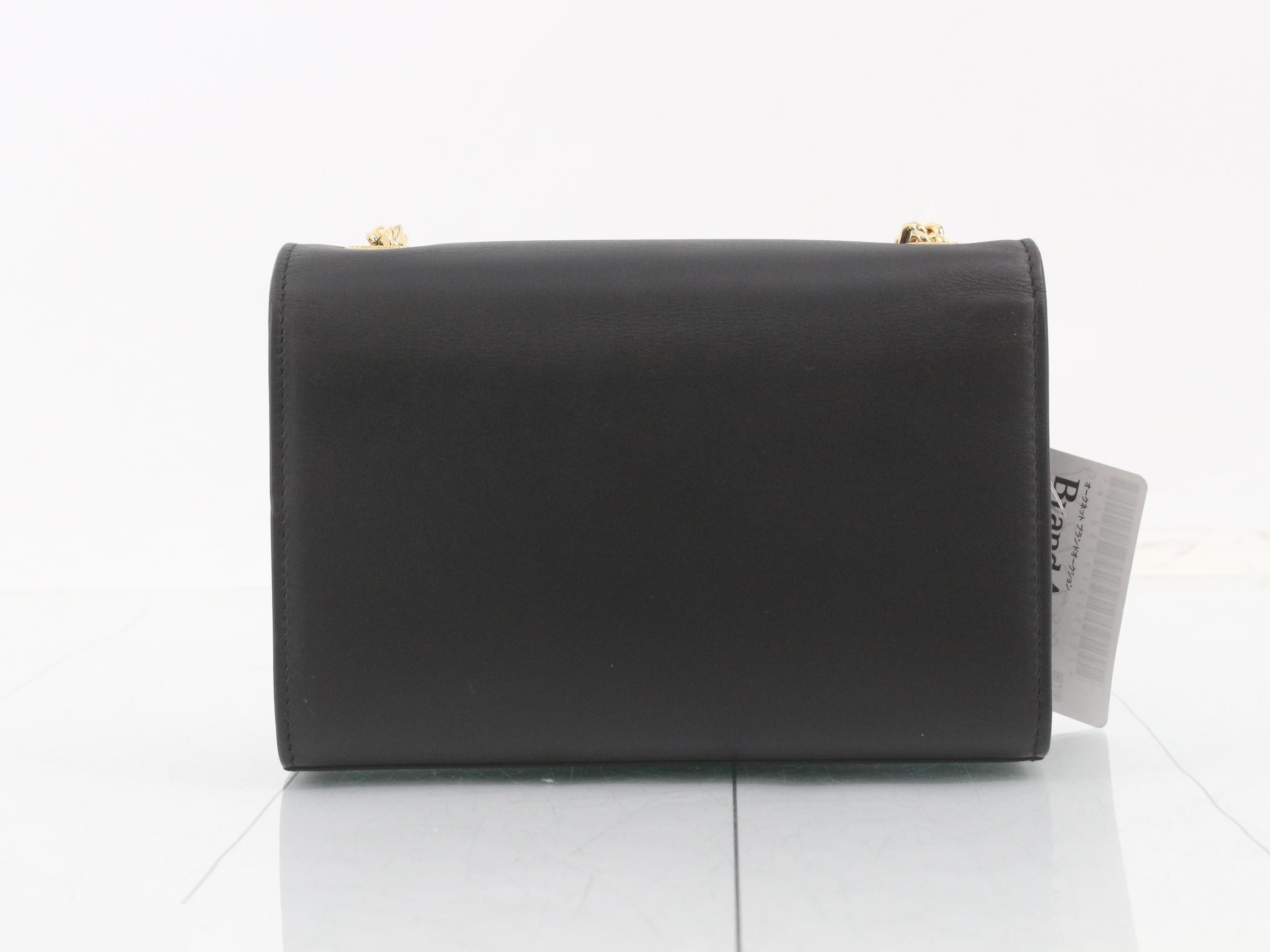 Kate Tassel Mini Black Leather — view 2