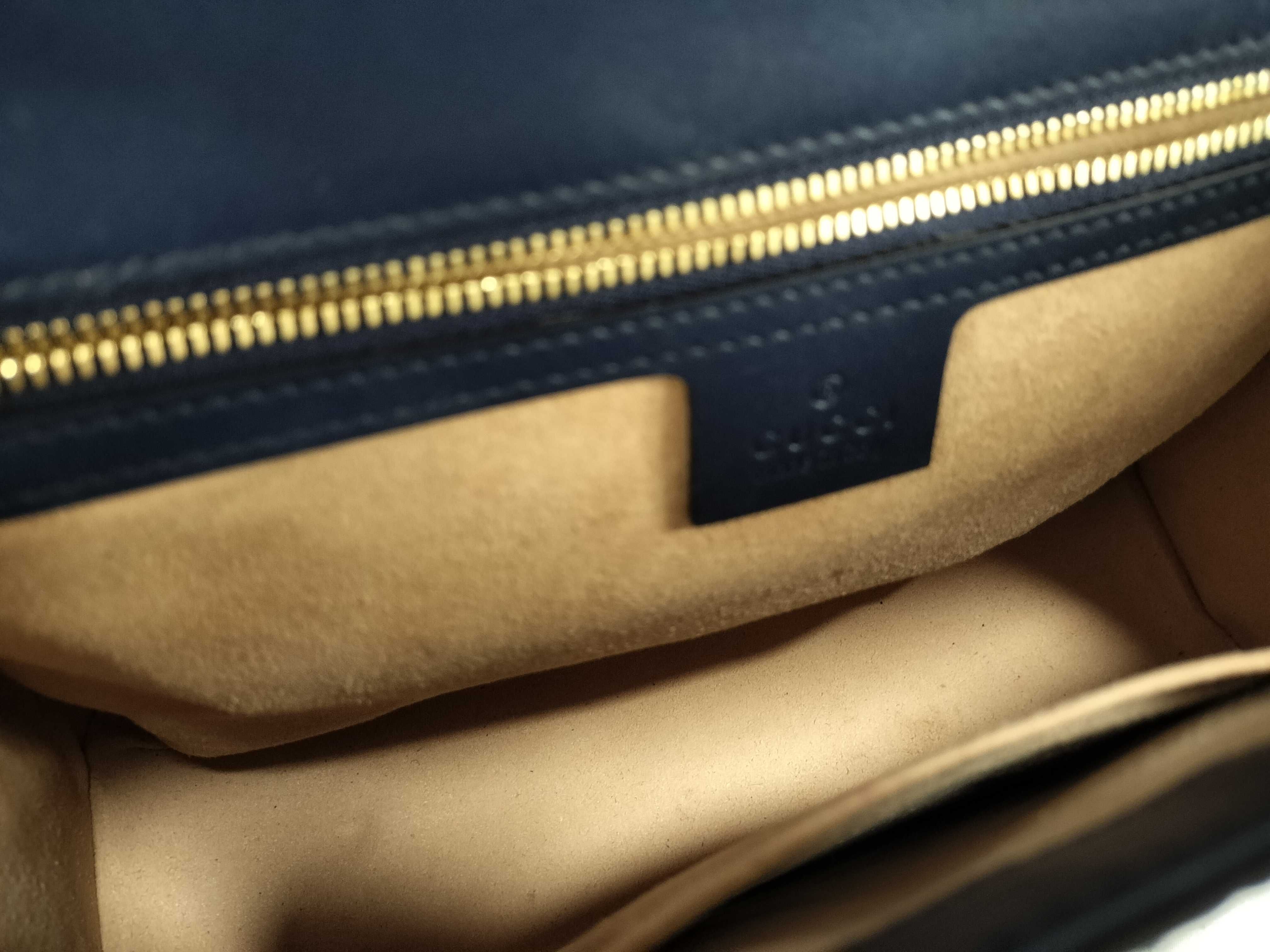 GG DU - Guccissima Padlock Leather Chain Shoulder Bag Blue 409486 Shoulder Bag — view 10