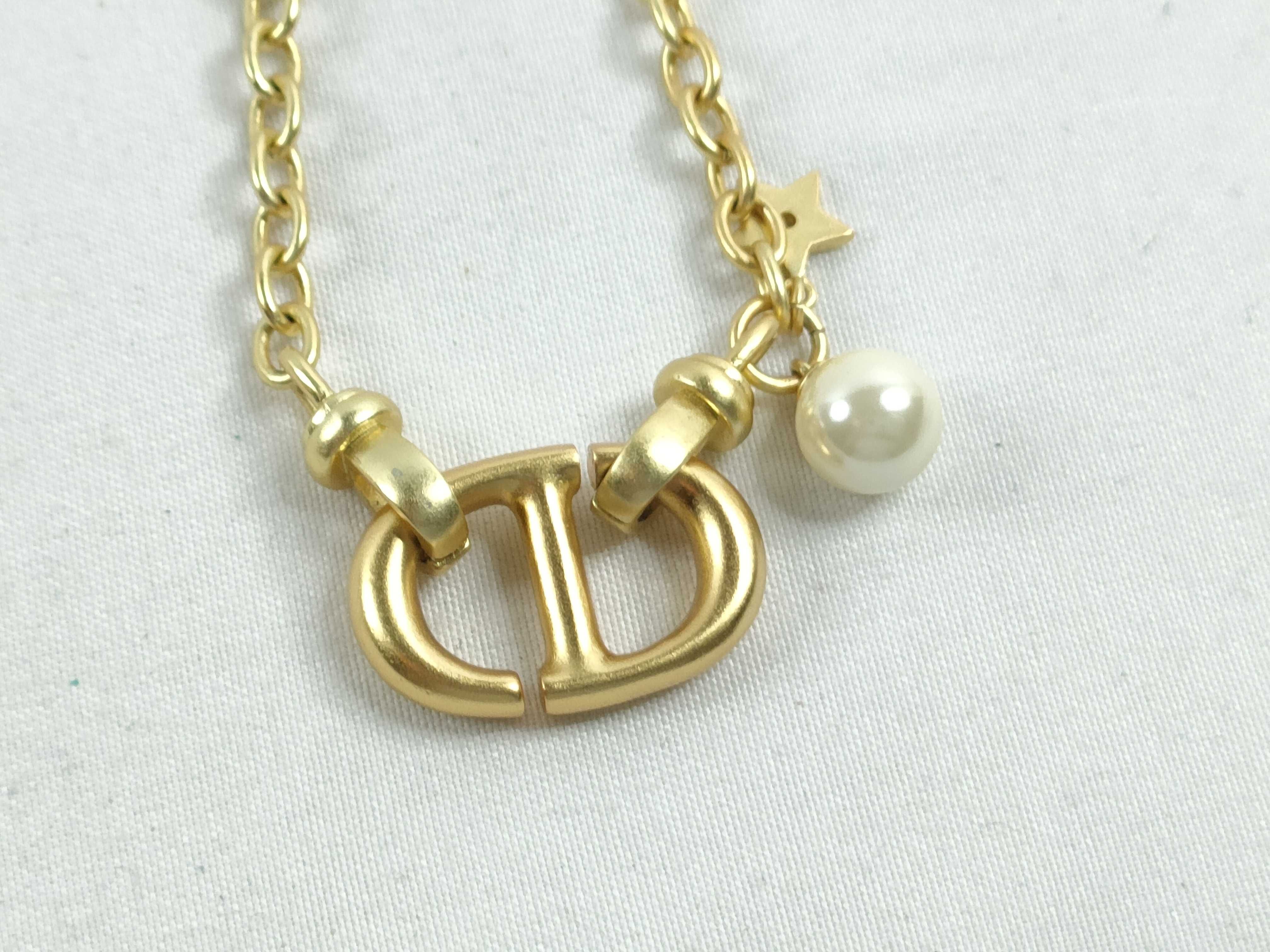 CD Logo Pearl Necklace