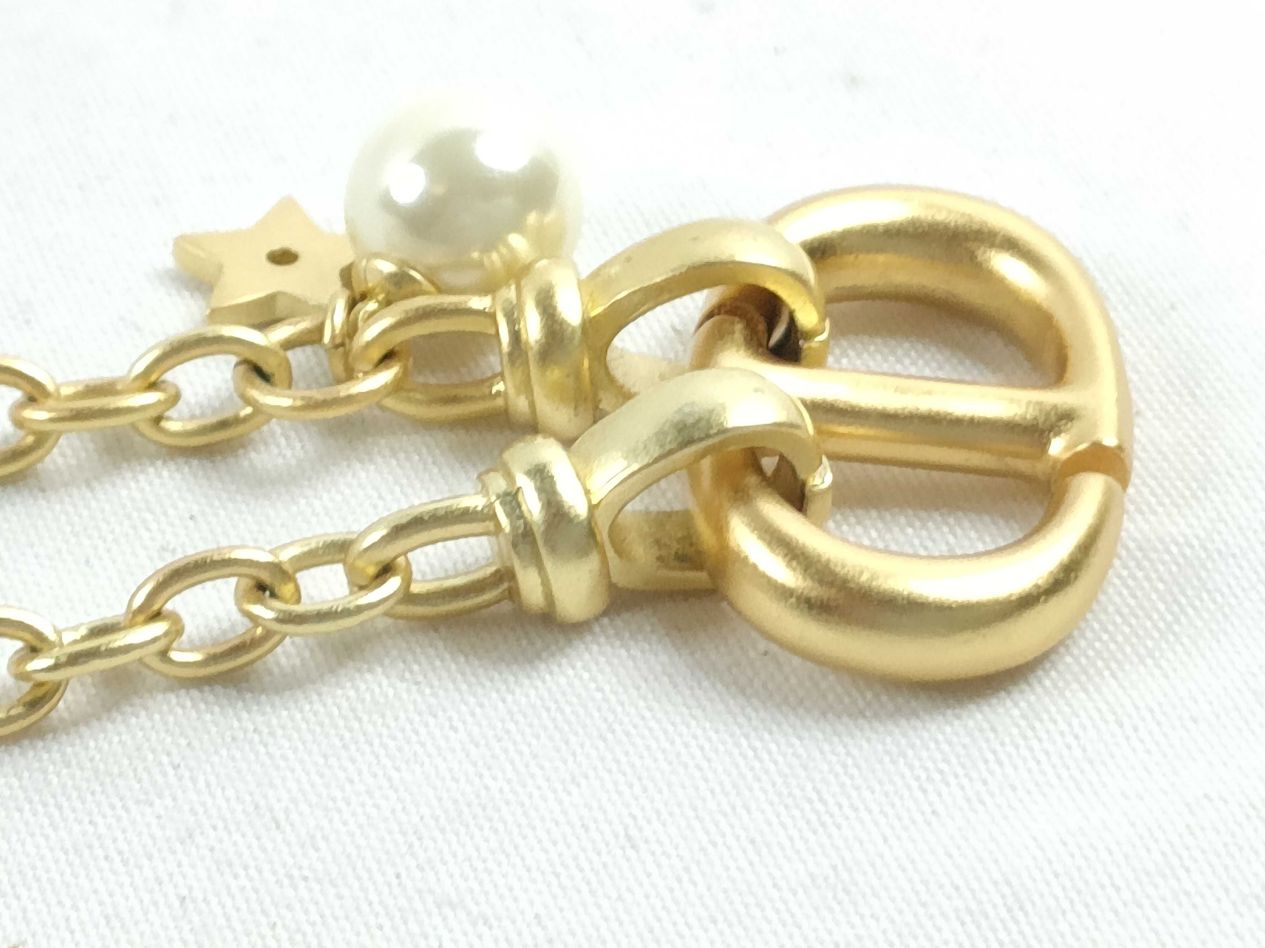 CD Logo Pearl Necklace — view 3