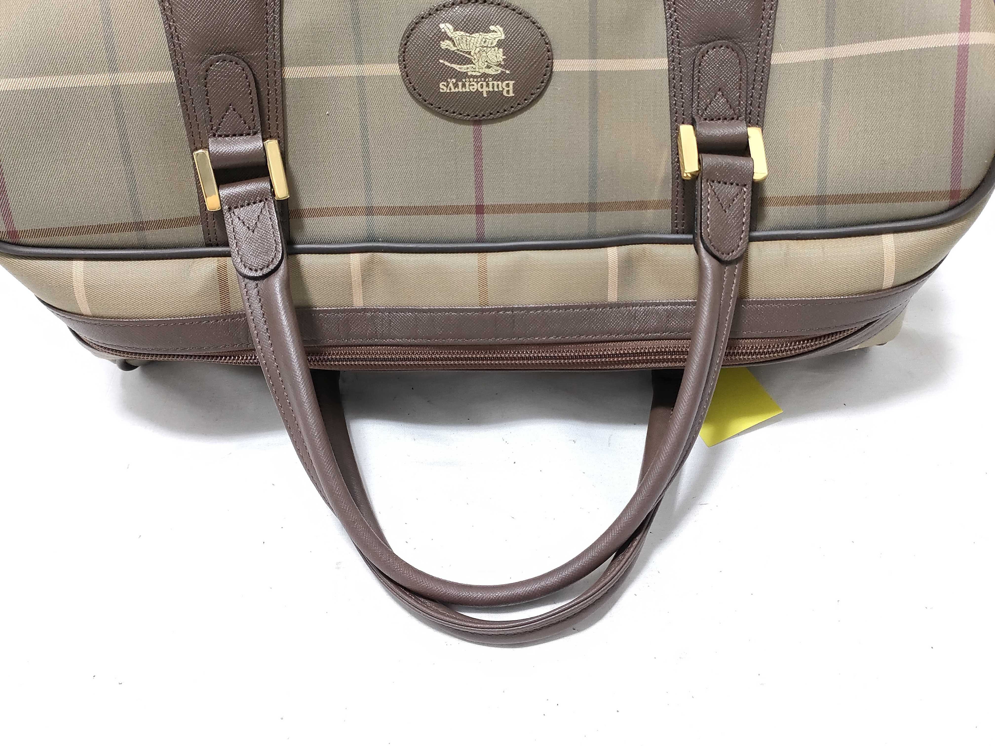 Checkered Boston Bag with Pouch — view 3