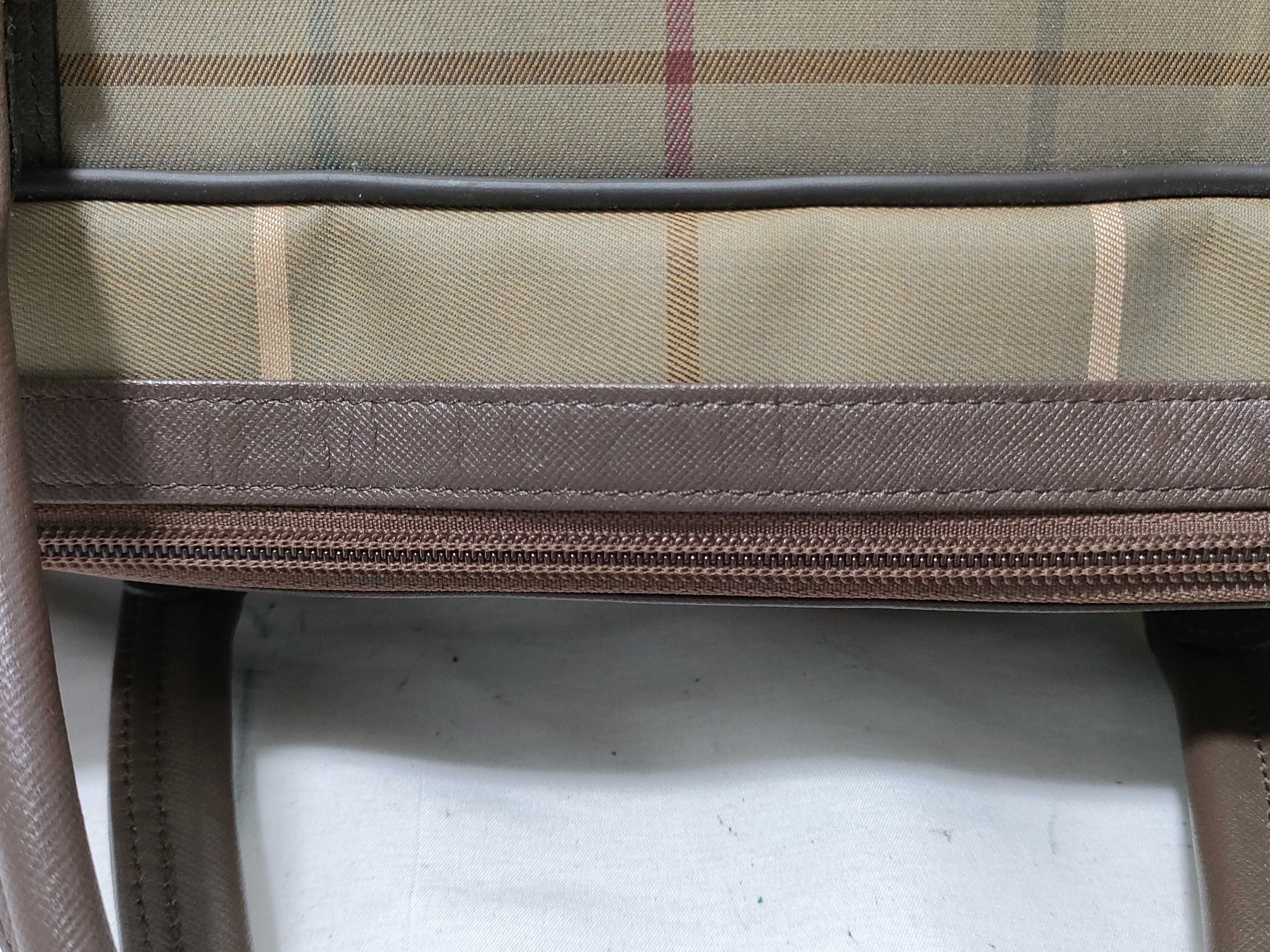 Checkered Boston Bag with Pouch — view 6