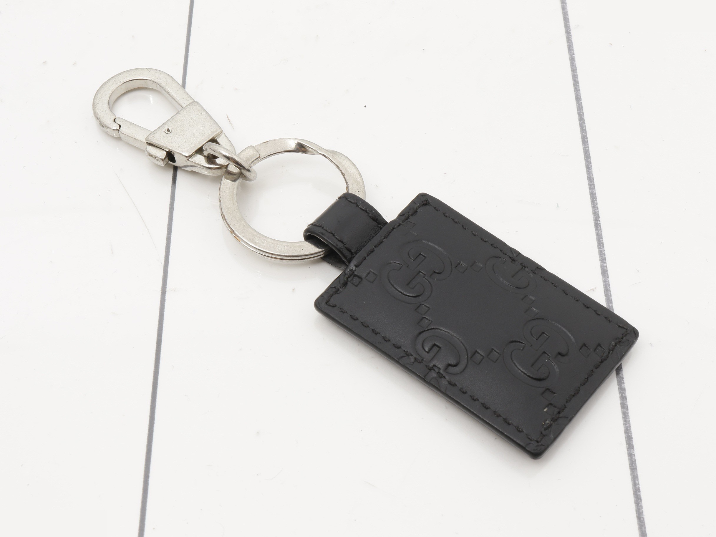 Guccissima Leather Keyring — view 2